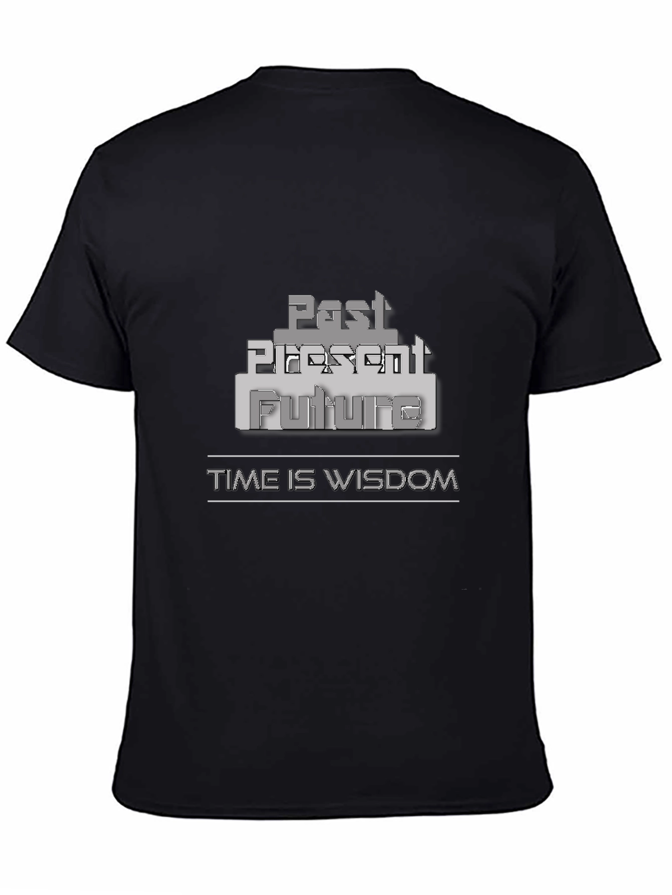 Past Present Future Wisdom Graphic Tee - Black