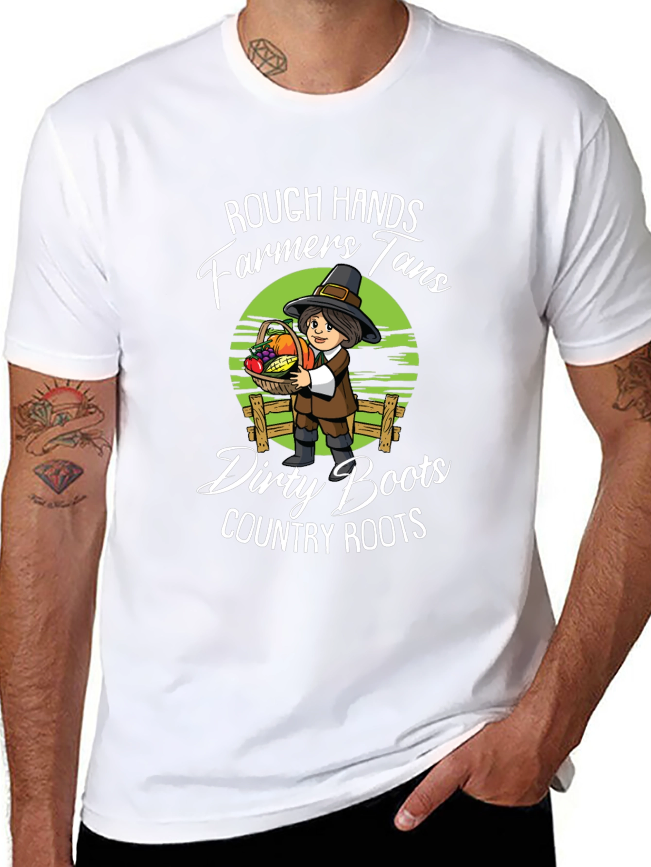 Rough Hands Farmers Thanksgiving T-Shirt