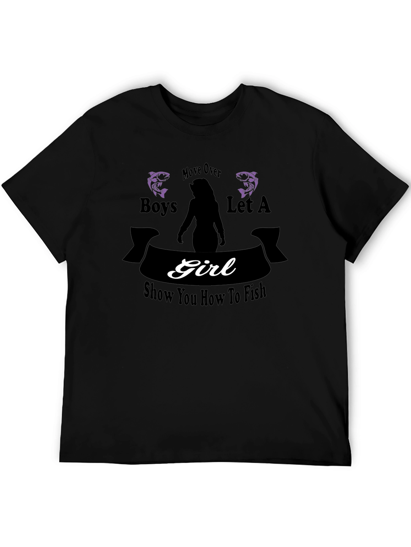 Move Over Boys Girl Fish T-Shirt