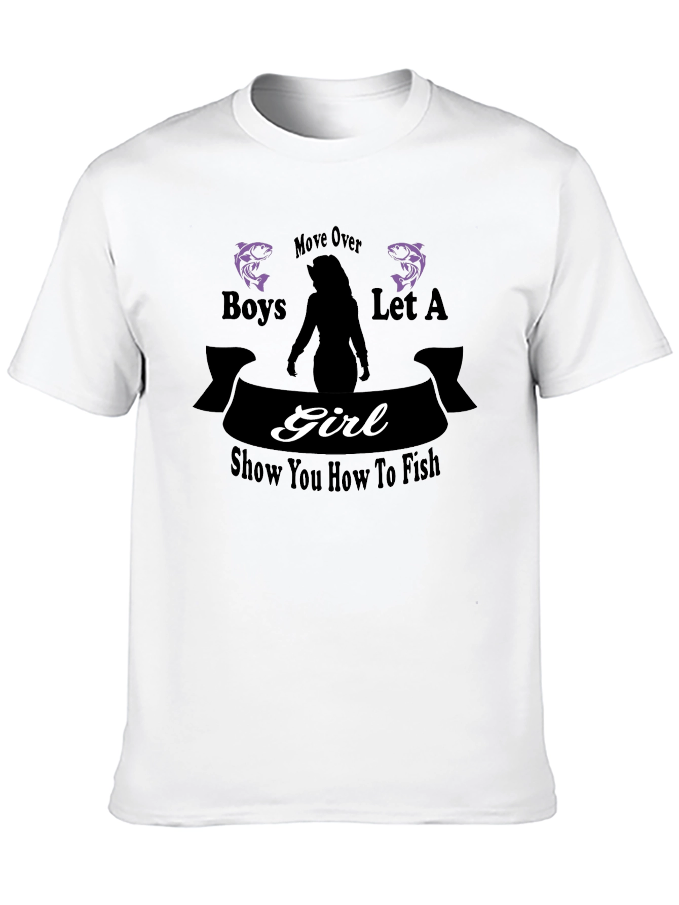 Move Over Boys Girl Fish T-Shirt