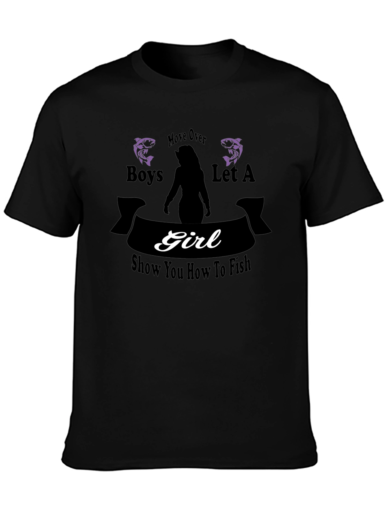 Move Over Boys Girl Fish T-Shirt