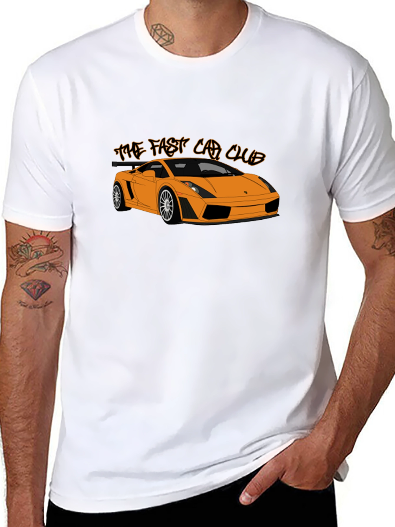 Fast Car Club Graphic Tee - Sleek Automotive Design