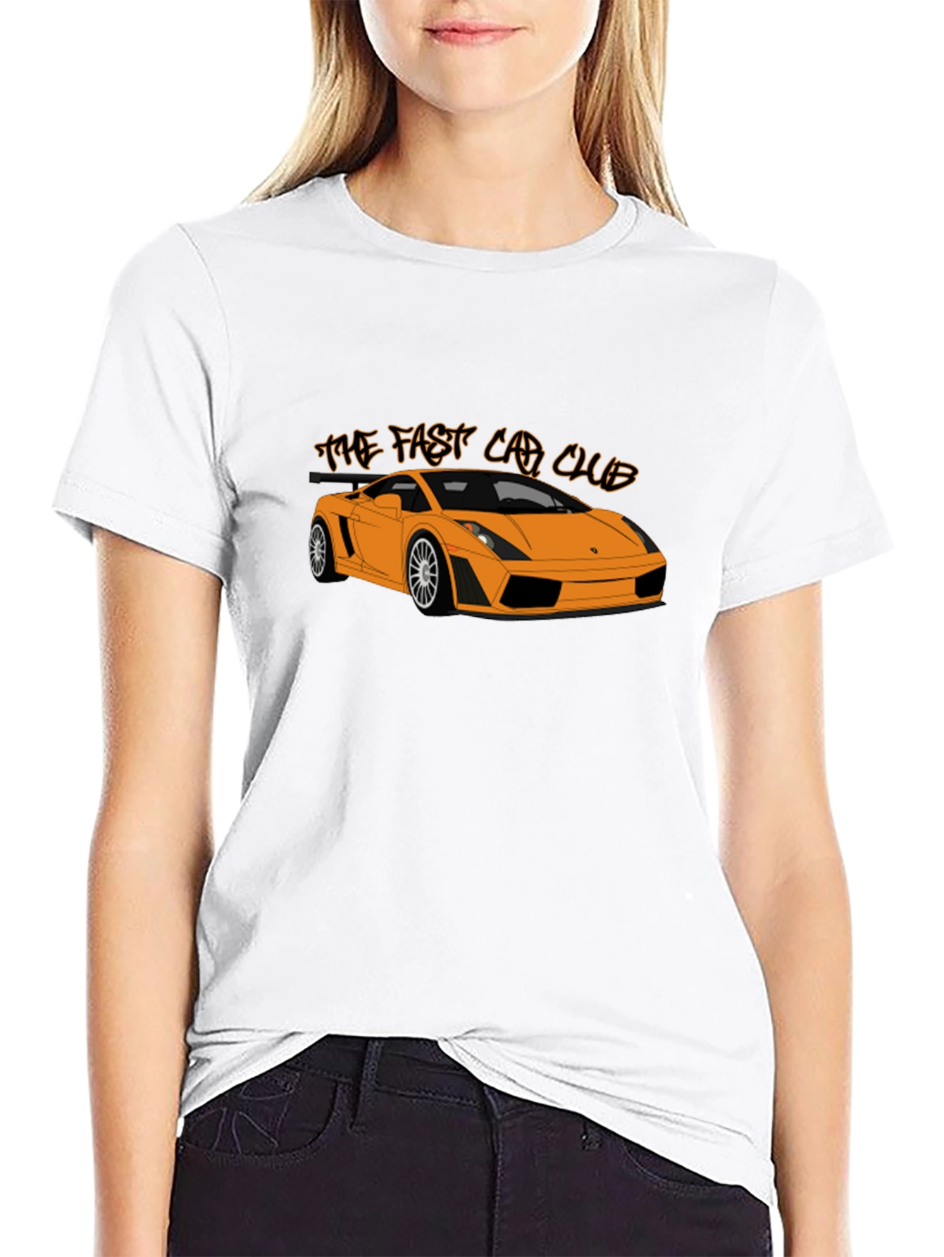 Fast Car Club Graphic Tee - Sleek Automotive Design