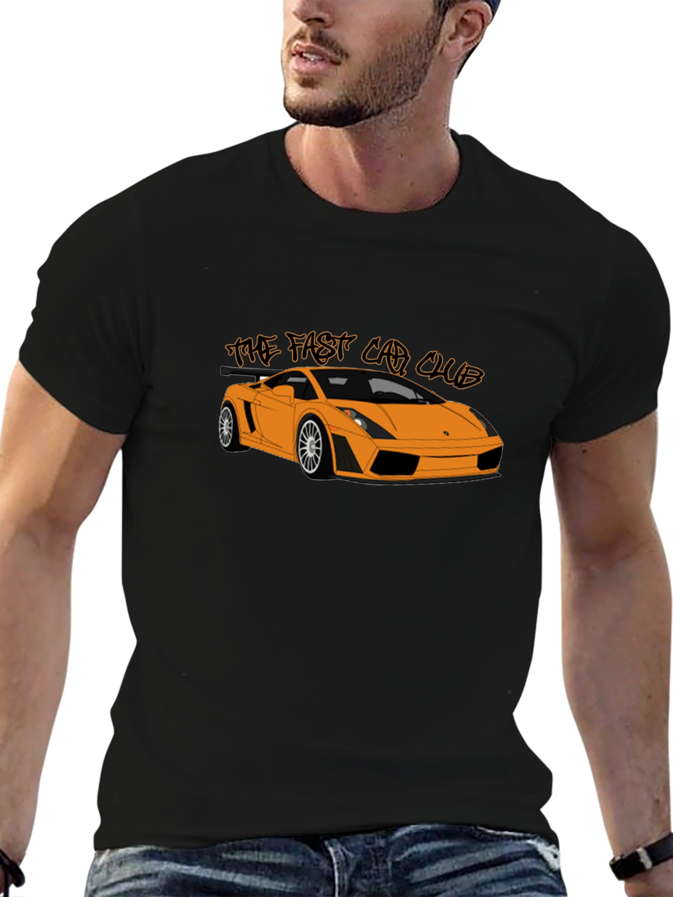 Fast Car Club Graphic Tee - Sleek Automotive Design