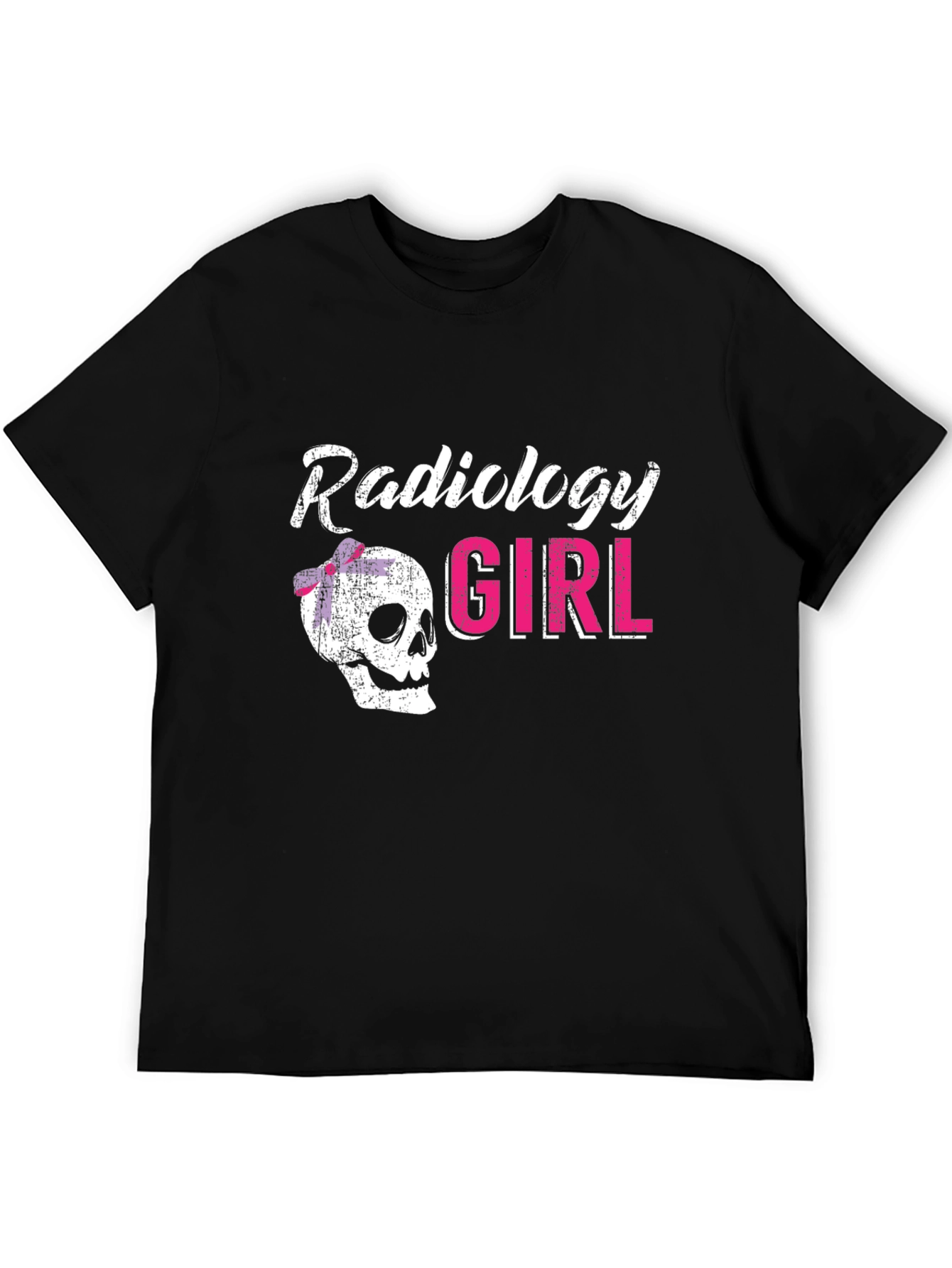 Radiology Girl Skull Graphic Tee