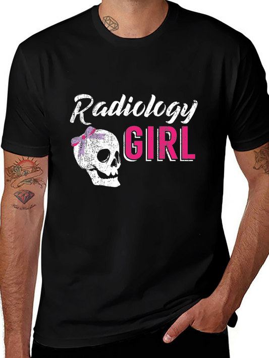 Radiology Girl Skull Graphic Tee
