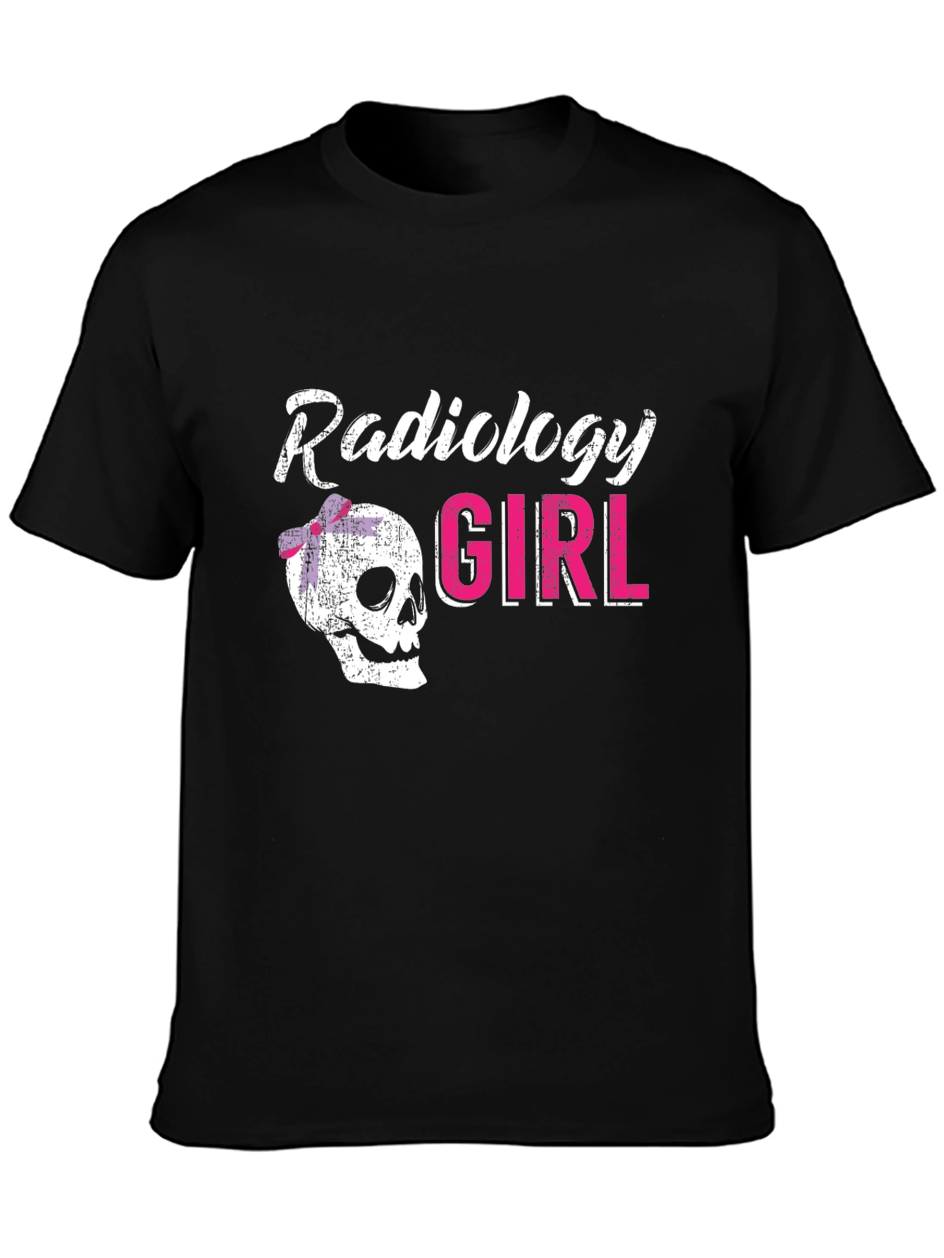 Radiology Girl Skull Graphic Tee