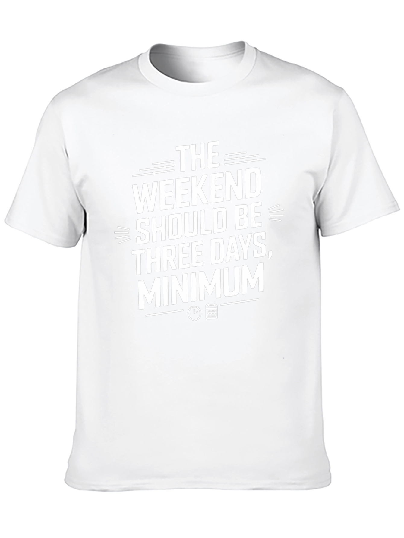 Weekend Three Day Minimum Black Graphic Tee