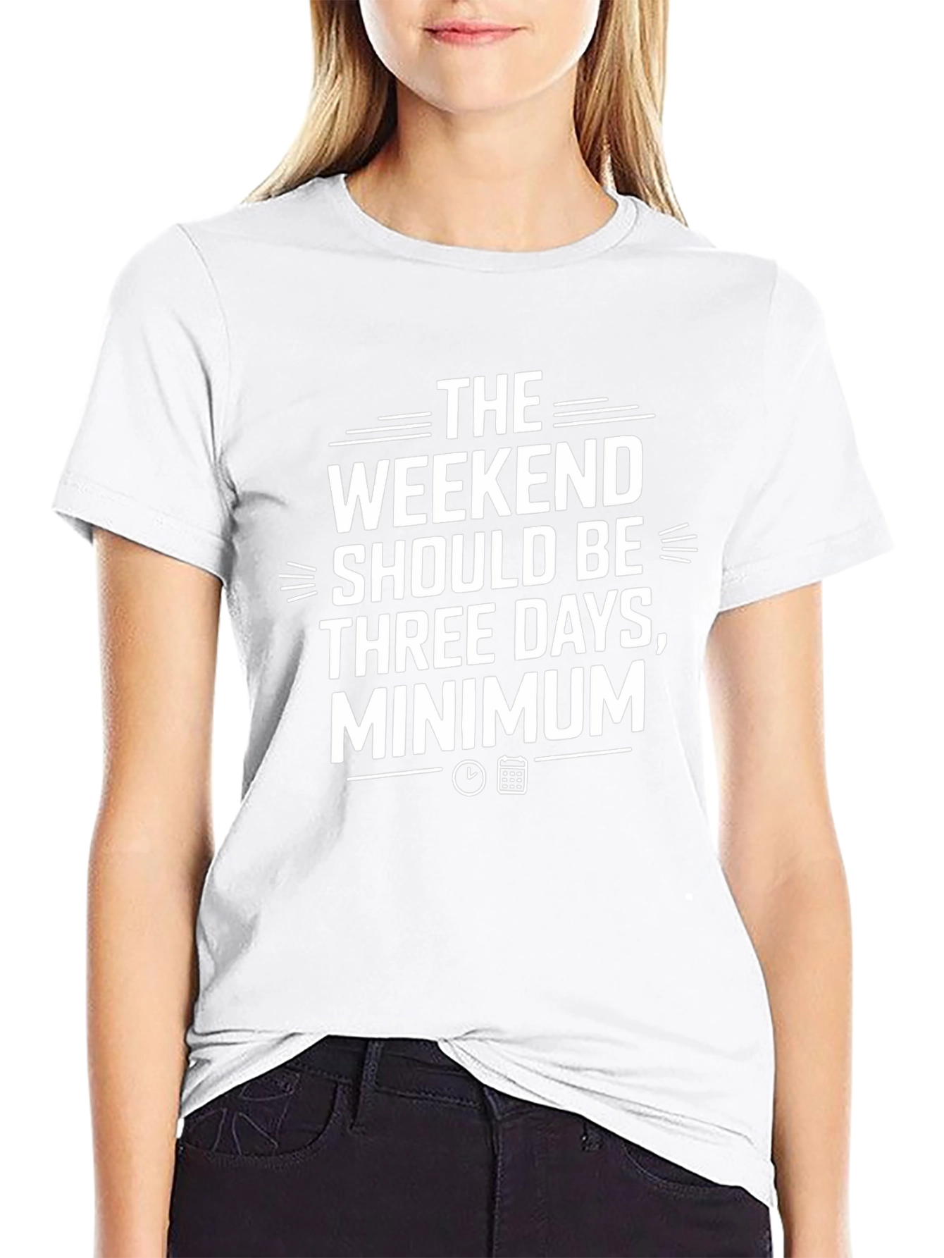 Weekend Three Day Minimum Black Graphic Tee