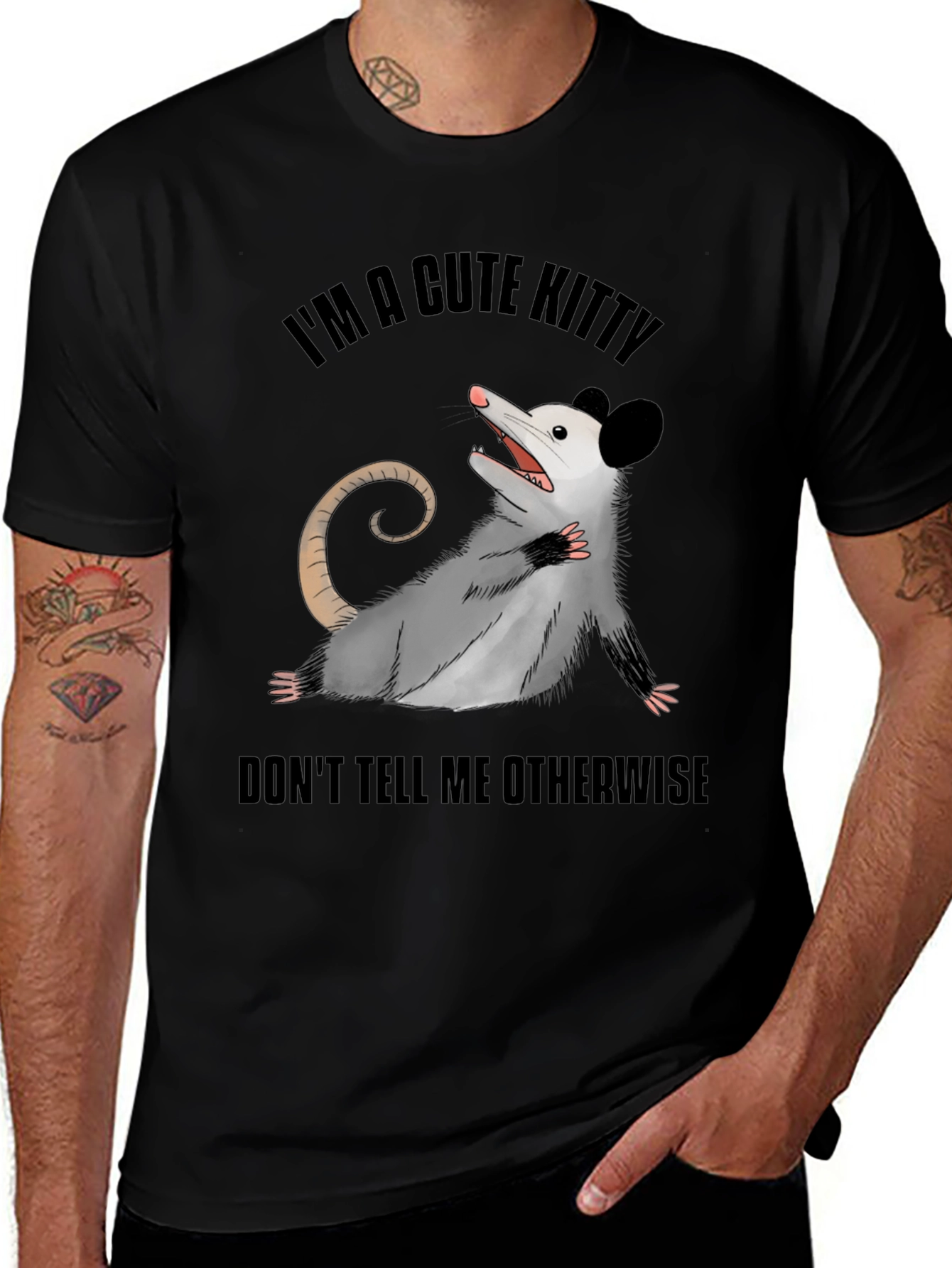 Cute Opossum T-Shirt: Im A Cute Kitty!