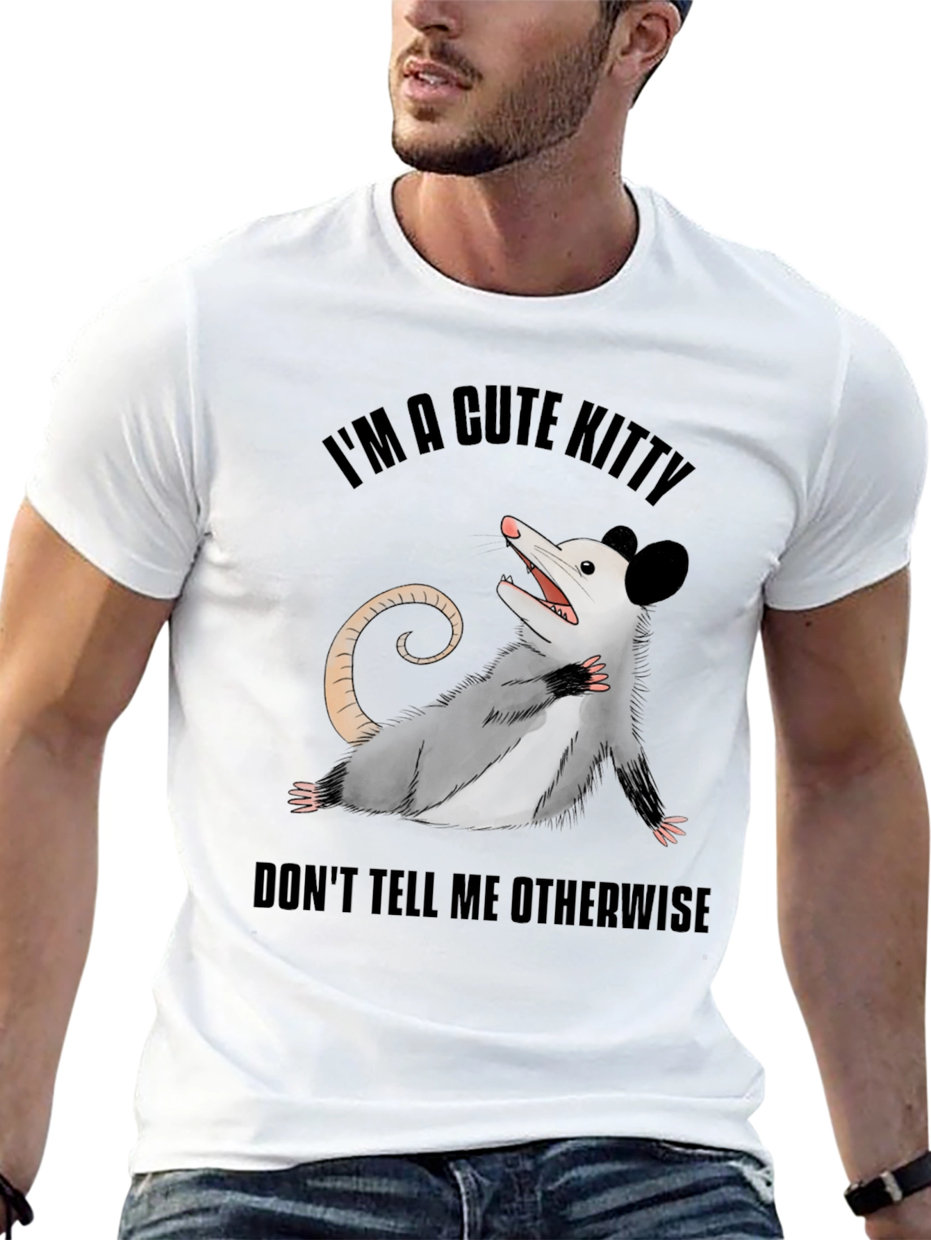 Cute Opossum T-Shirt: Im A Cute Kitty!