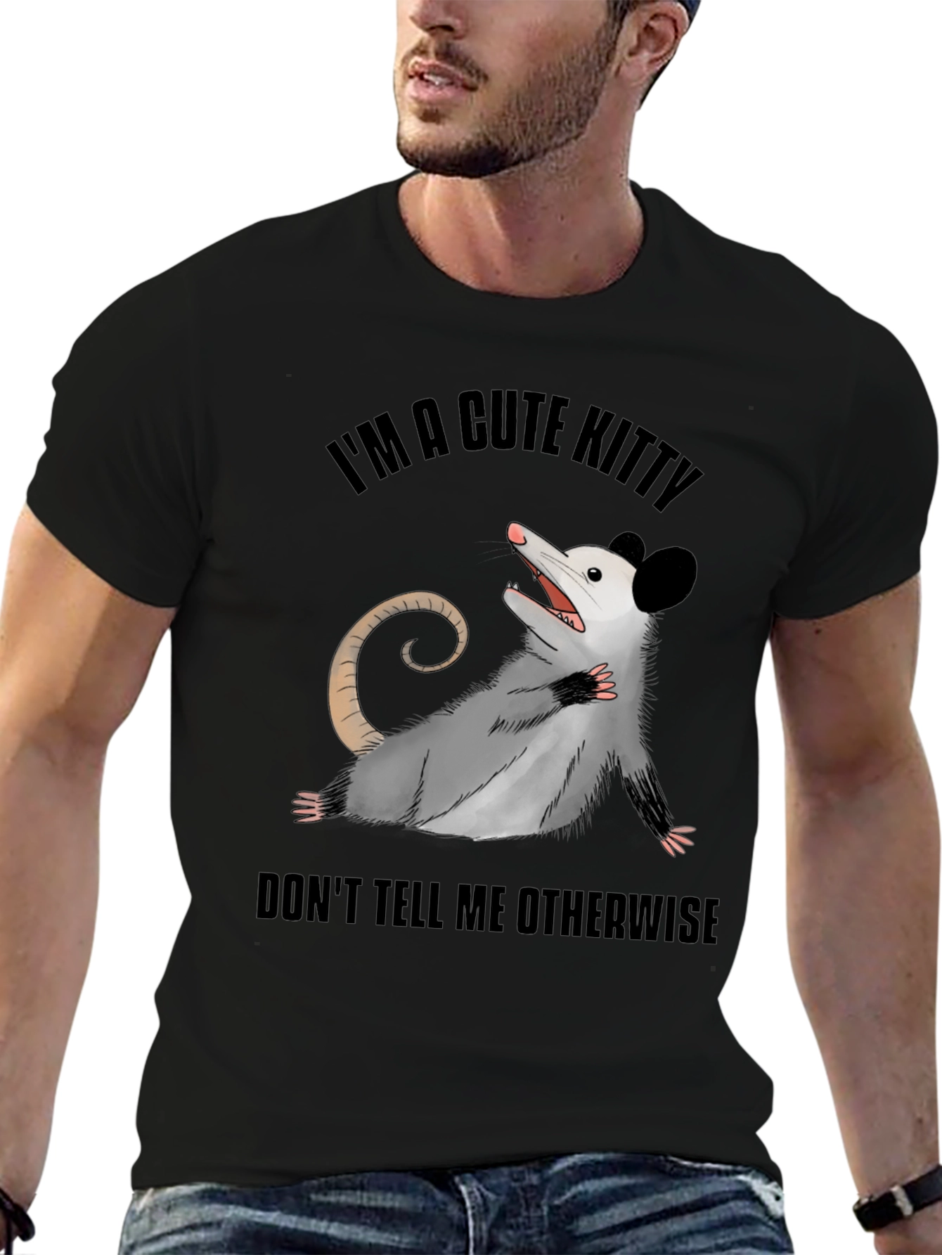 Cute Opossum T-Shirt: Im A Cute Kitty!