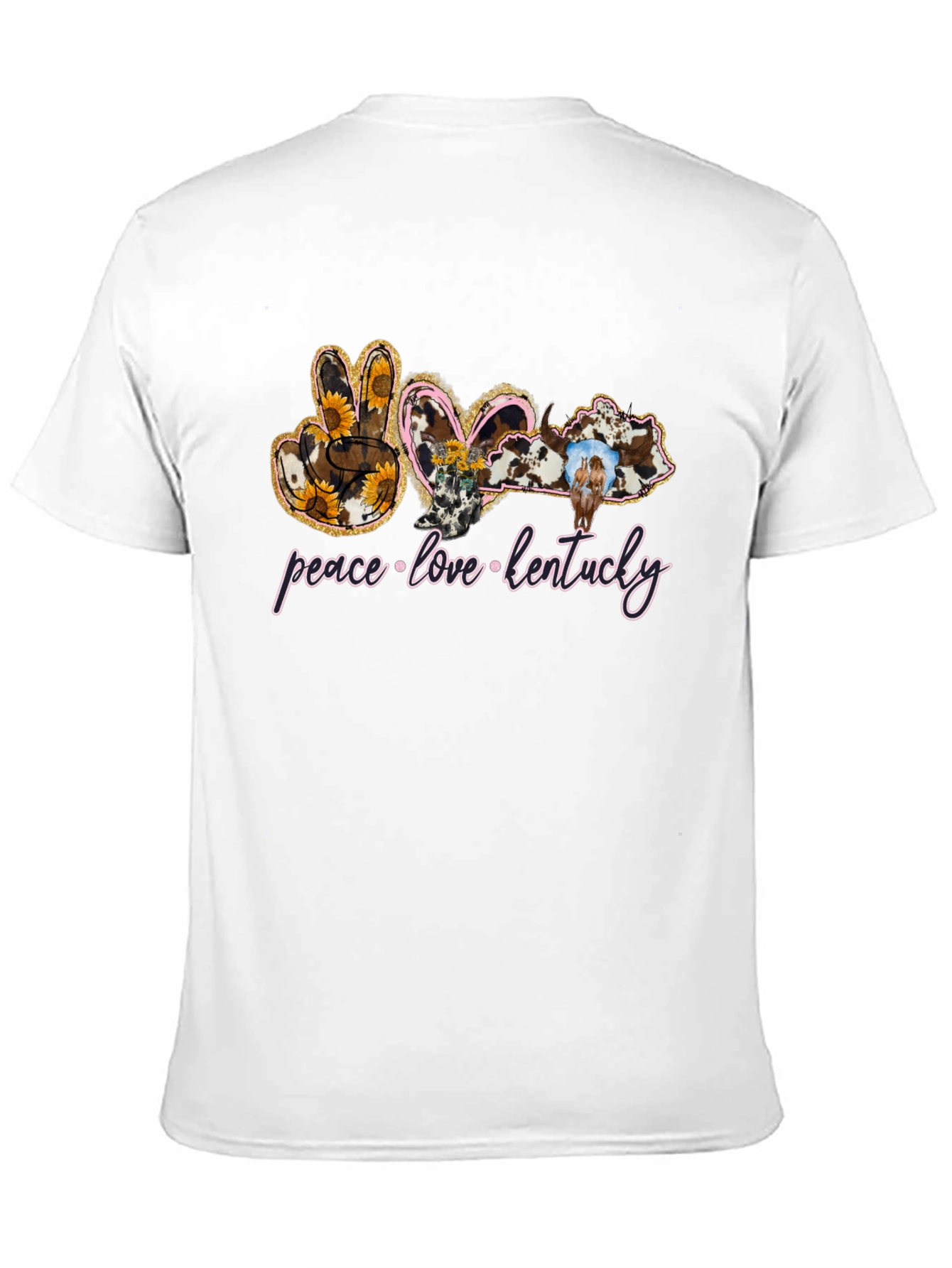 Peace Love Kentucky Graphic T-Shirt