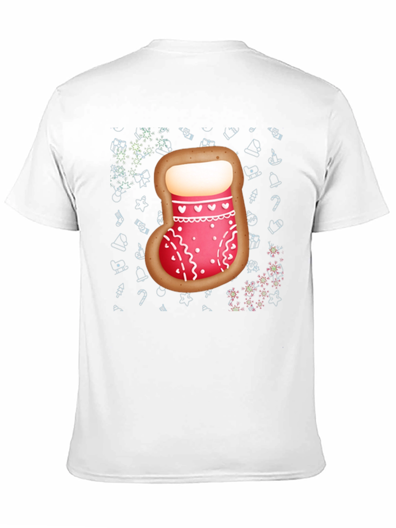 Christmas Stocking Cookie Mens T-Shirt