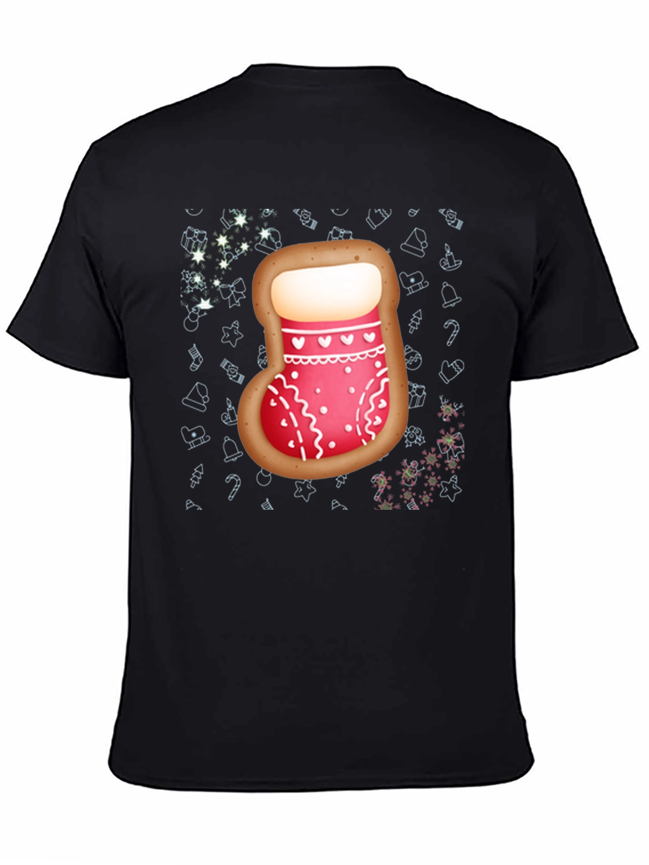 Christmas Stocking Cookie Mens T-Shirt