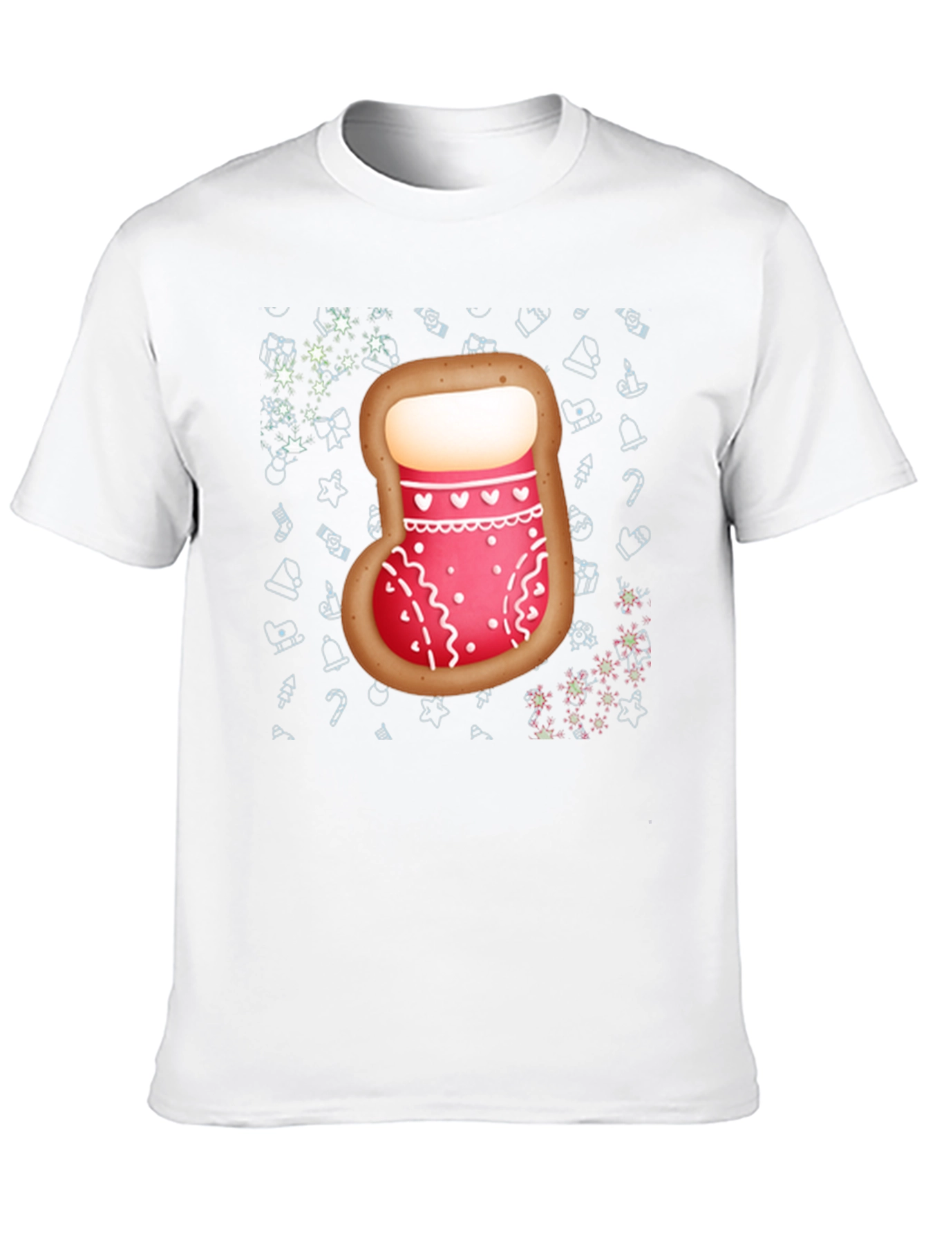 Christmas Stocking Cookie Mens T-Shirt