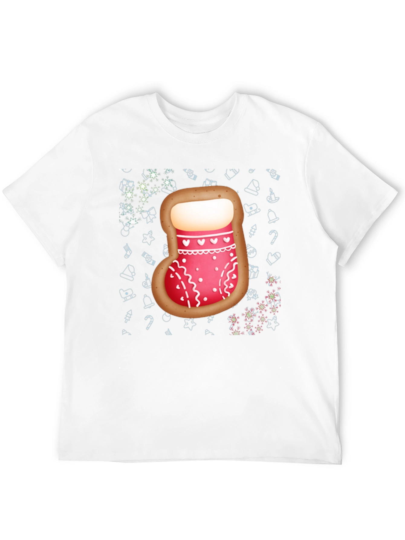 Christmas Stocking Cookie Mens T-Shirt