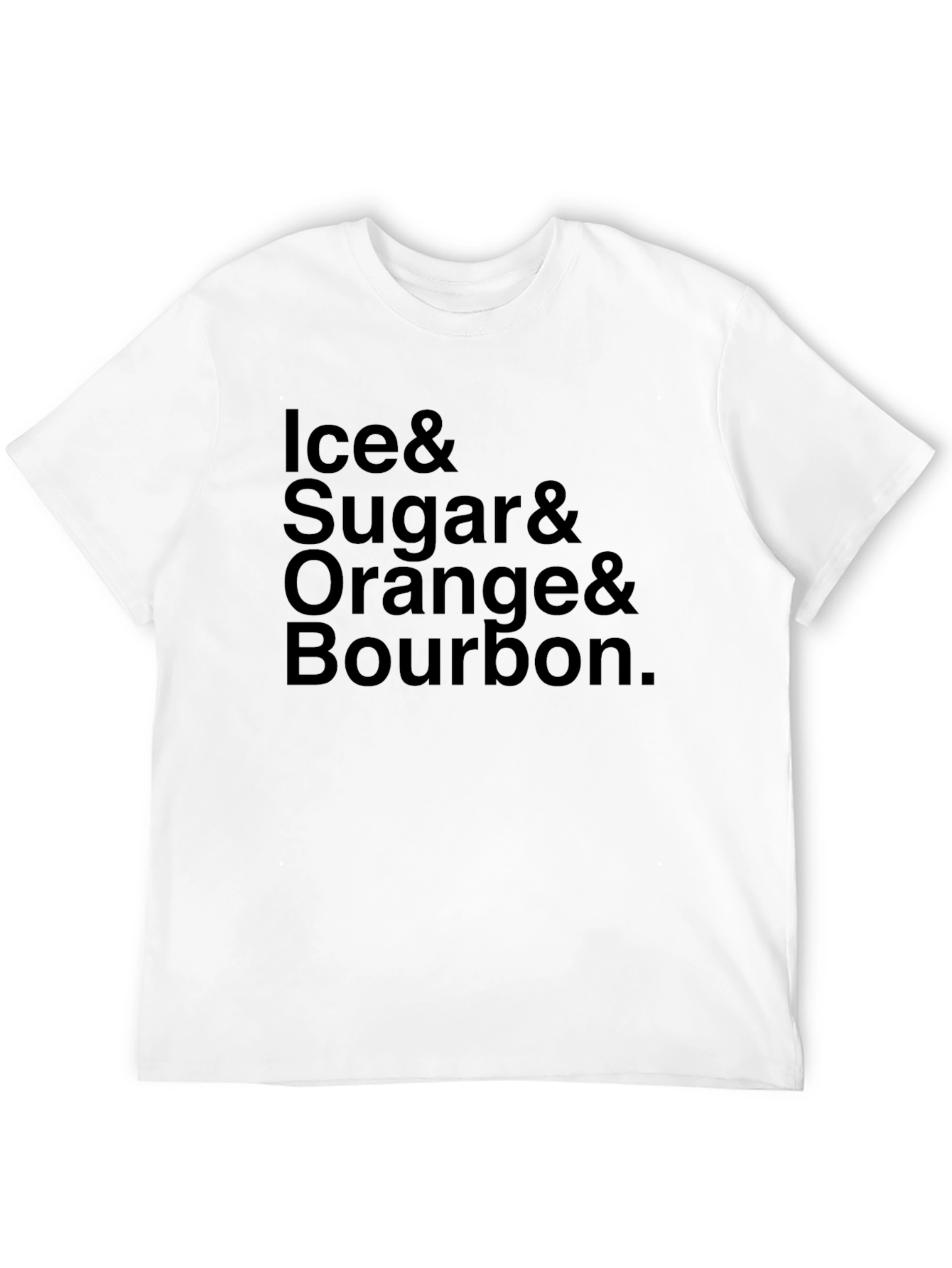 Ice Sugar Orange Bourbon Cocktail T-Shirt