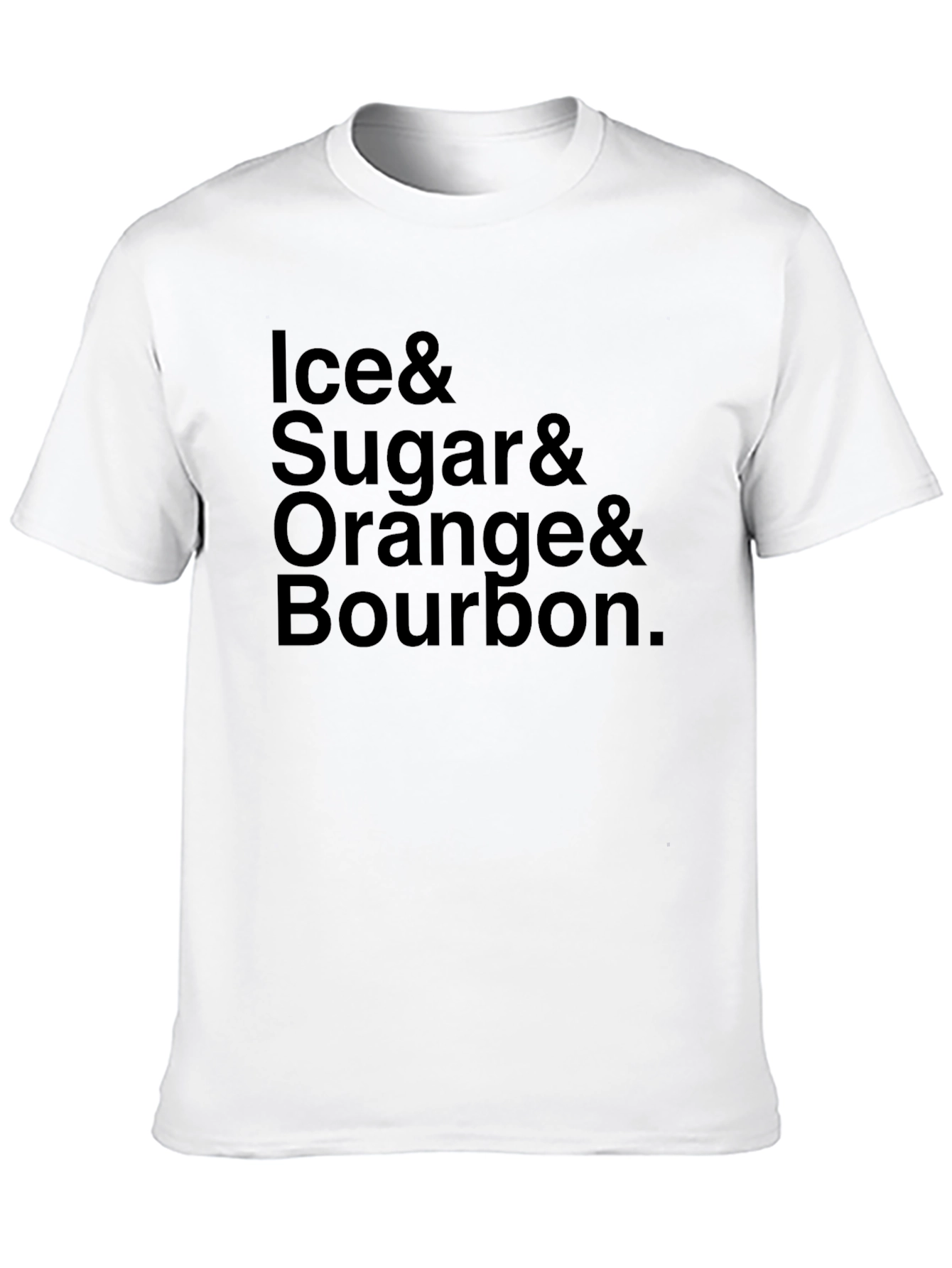 Ice Sugar Orange Bourbon Cocktail T-Shirt