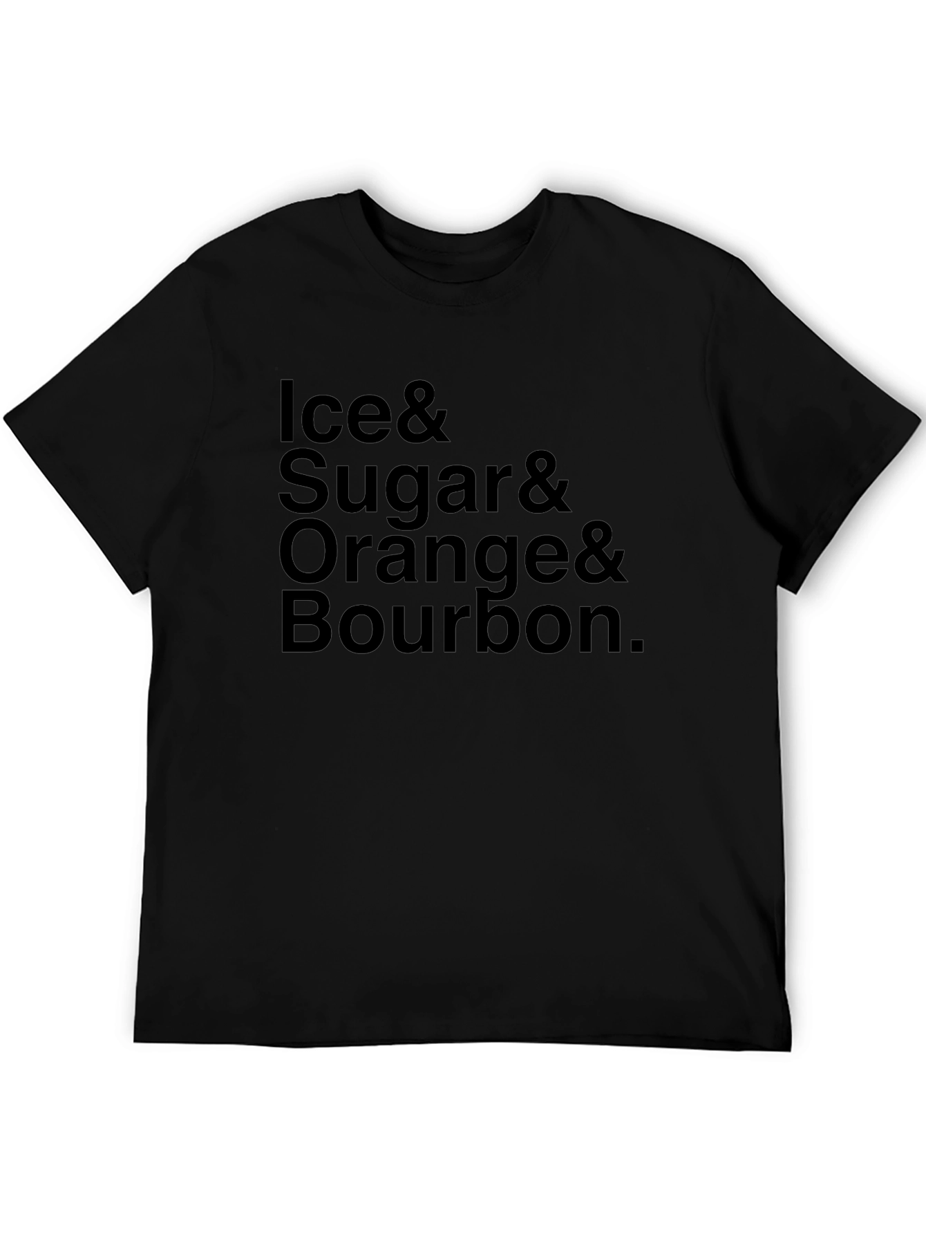 Ice Sugar Orange Bourbon Cocktail T-Shirt