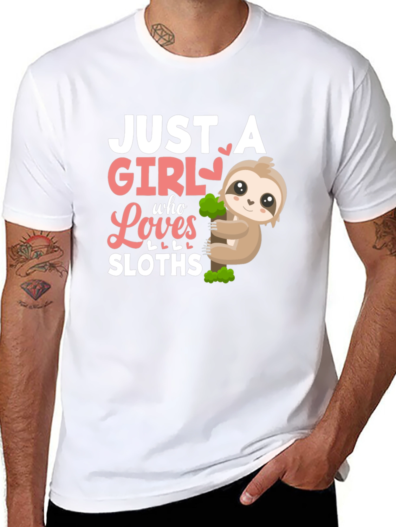 Just A Girl Who Loves Sloths T-Shirt