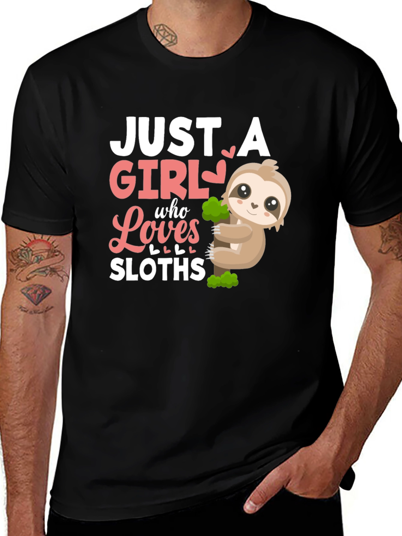 Just A Girl Who Loves Sloths T-Shirt