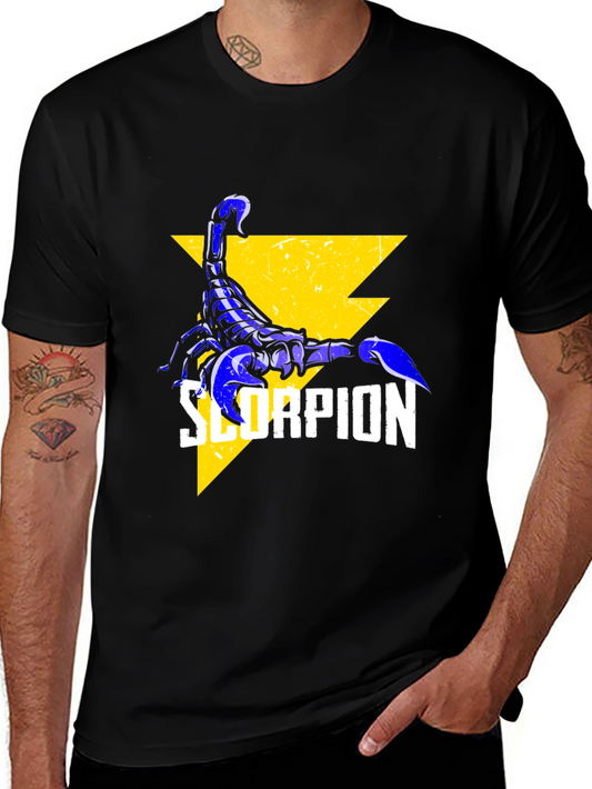 Scorpion Graphic Print Black T-Shirt