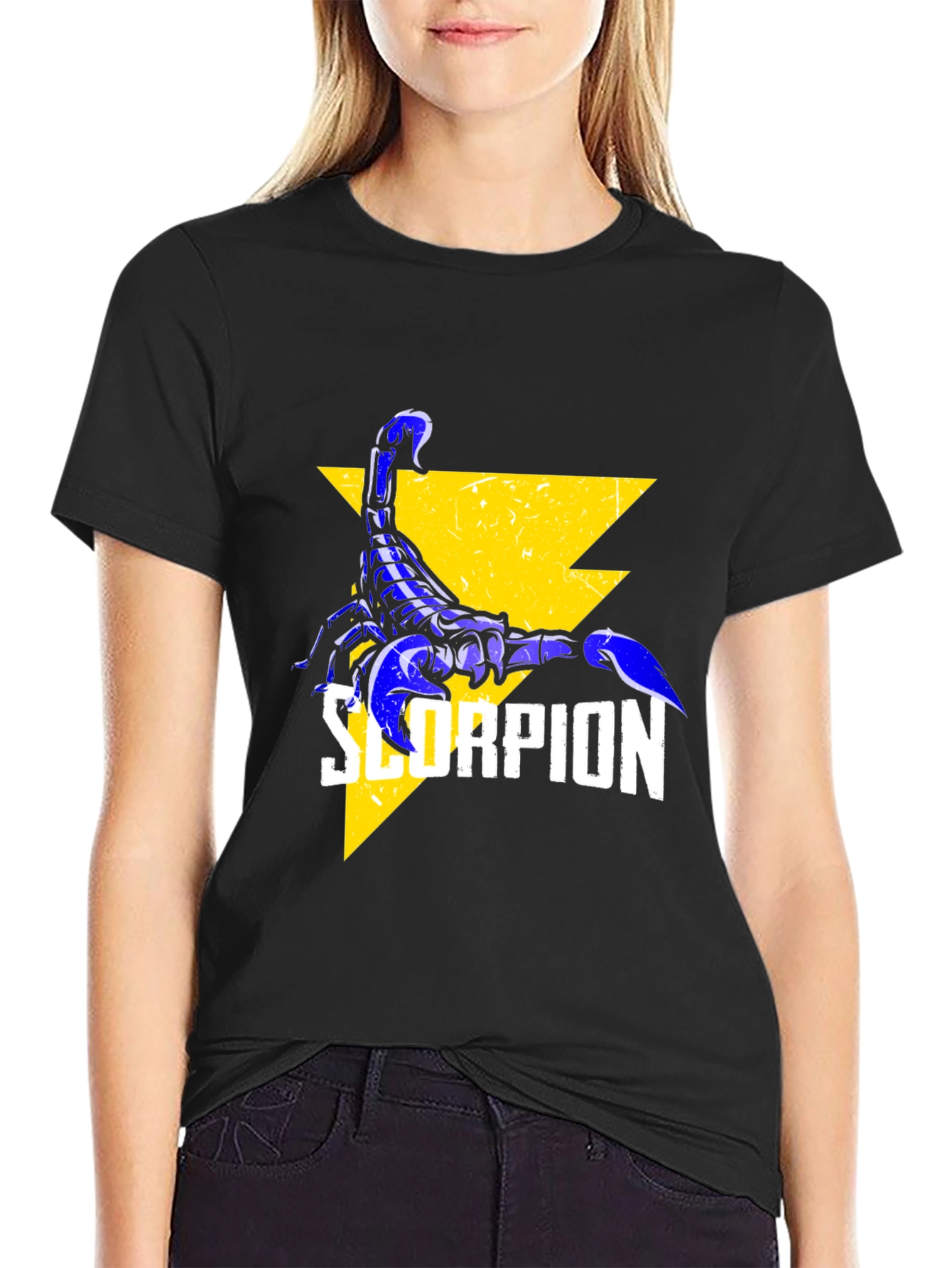 Scorpion Graphic Print Black T-Shirt