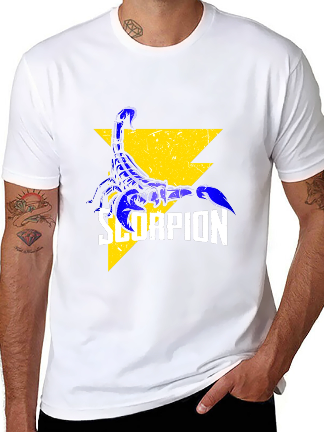 Scorpion Graphic Print Black T-Shirt