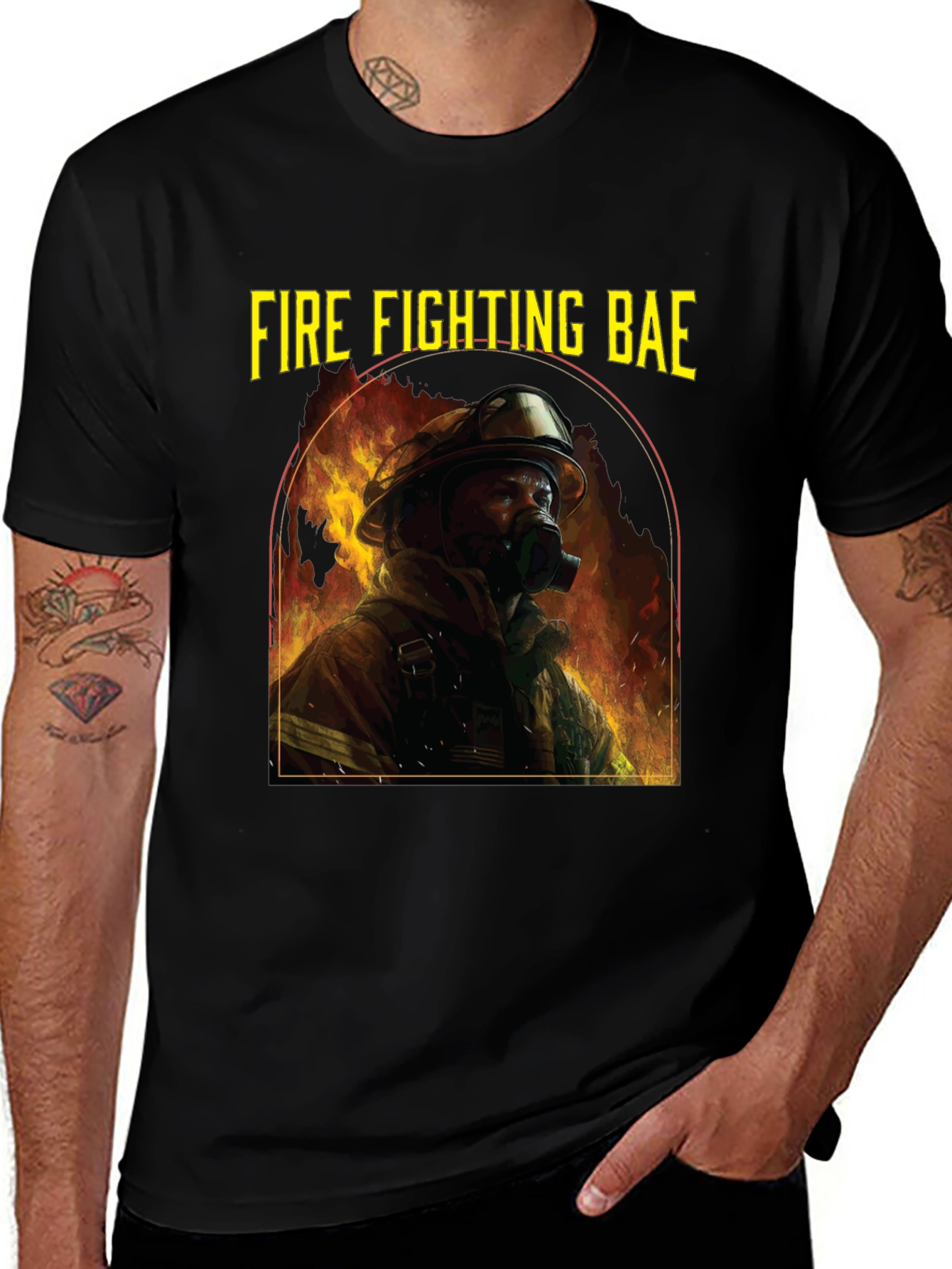 Fire Fighting Bae Graphic T-Shirt