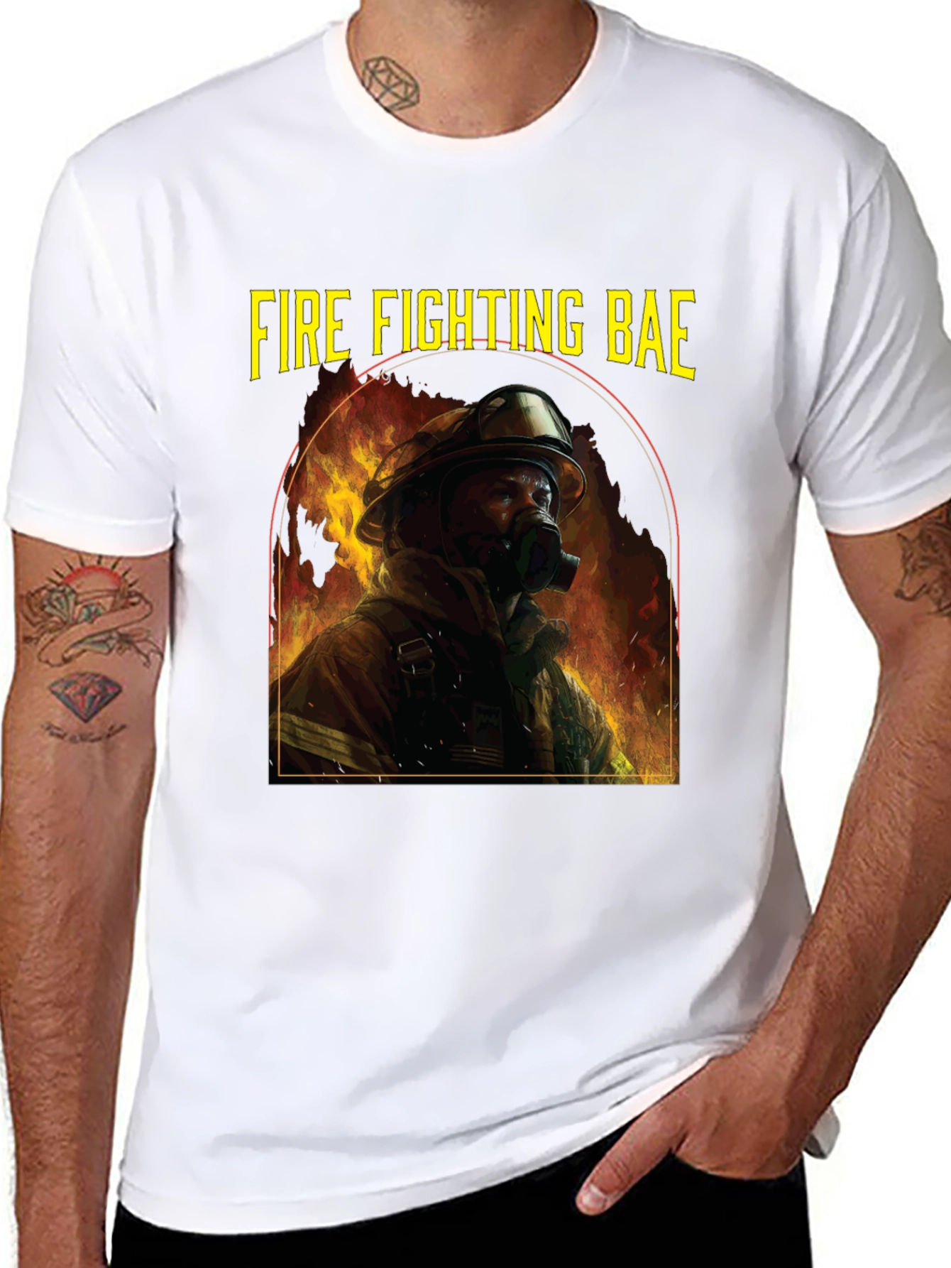 Fire Fighting Bae Graphic T-Shirt