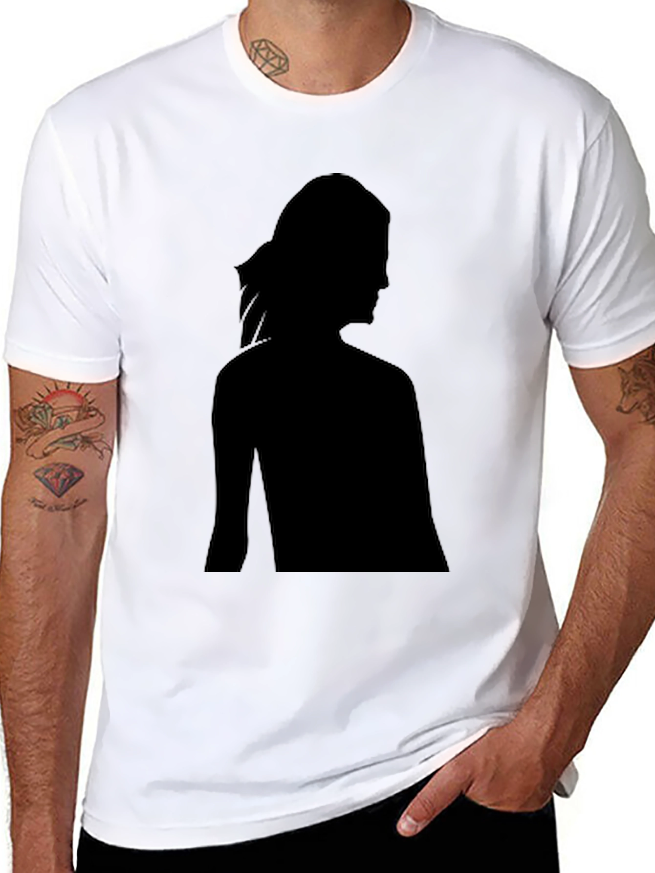 Silhouette Graphic Tee - Classic Black Shirt