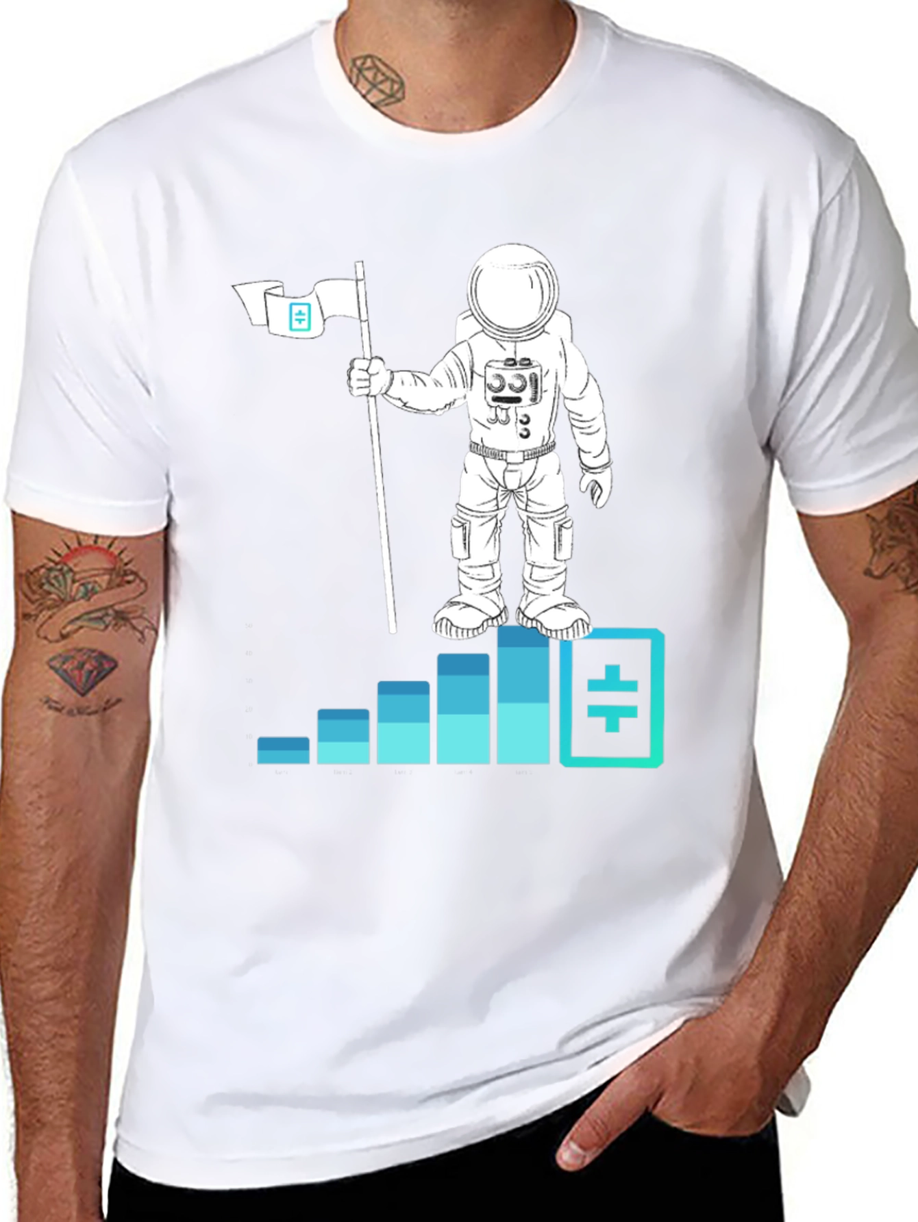 Theta Astronaut T-Shirt - Crypto Moon Landing Tee