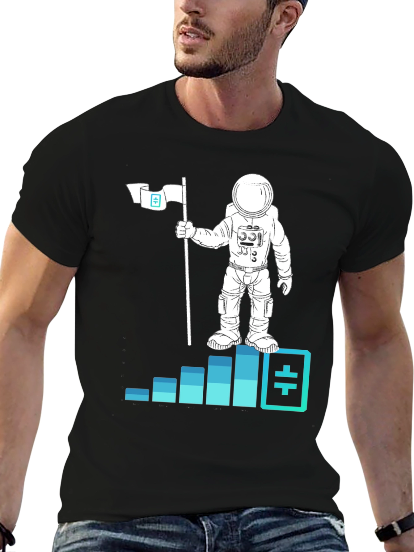 Theta Astronaut T-Shirt - Crypto Moon Landing Tee
