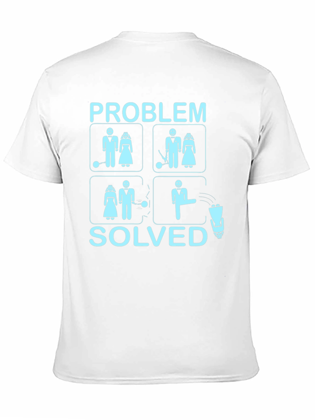 Problem Solved Divorce Funny Graphic T-Shirt