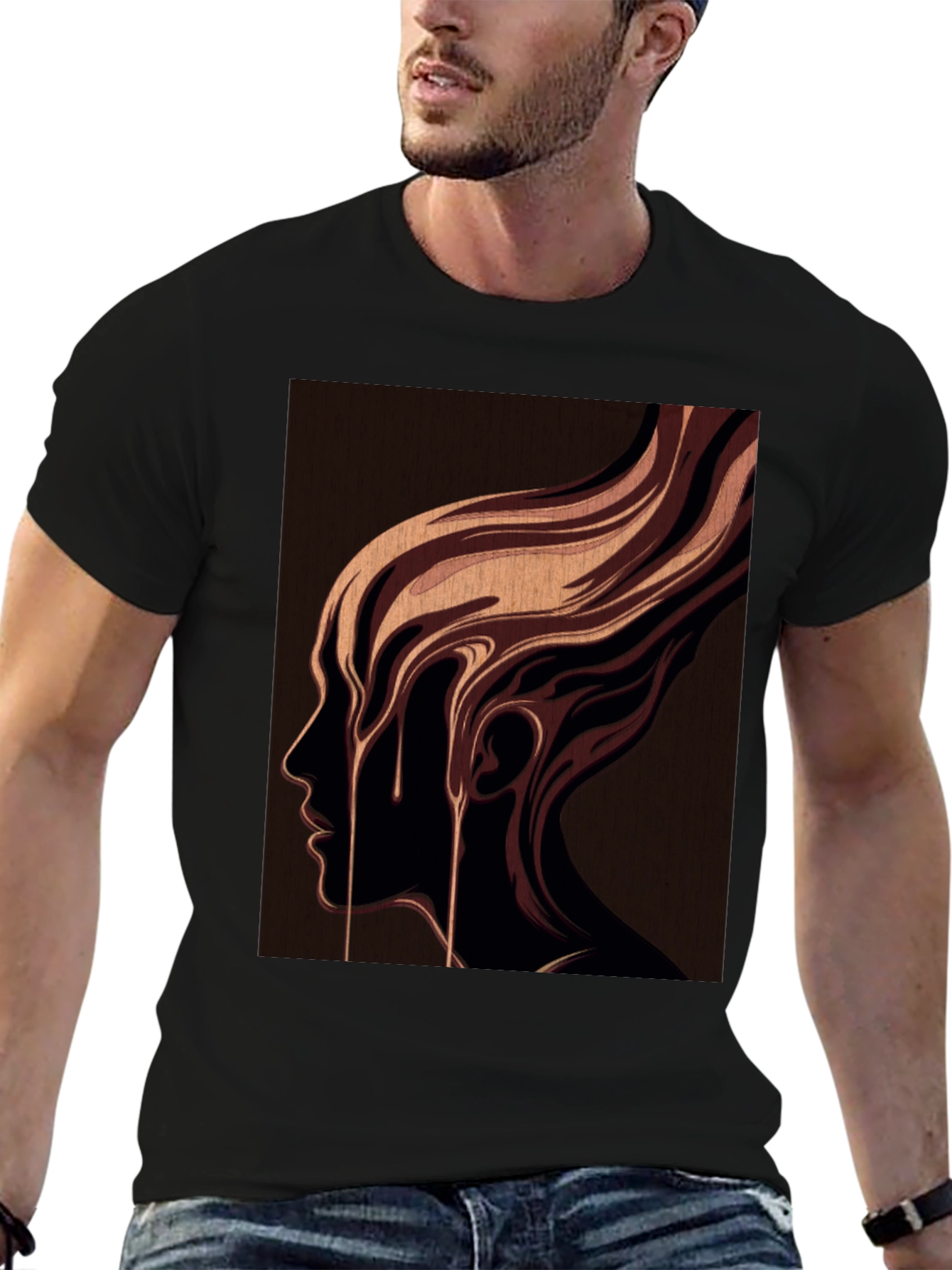 Abstract Woman Face Graphic Tee