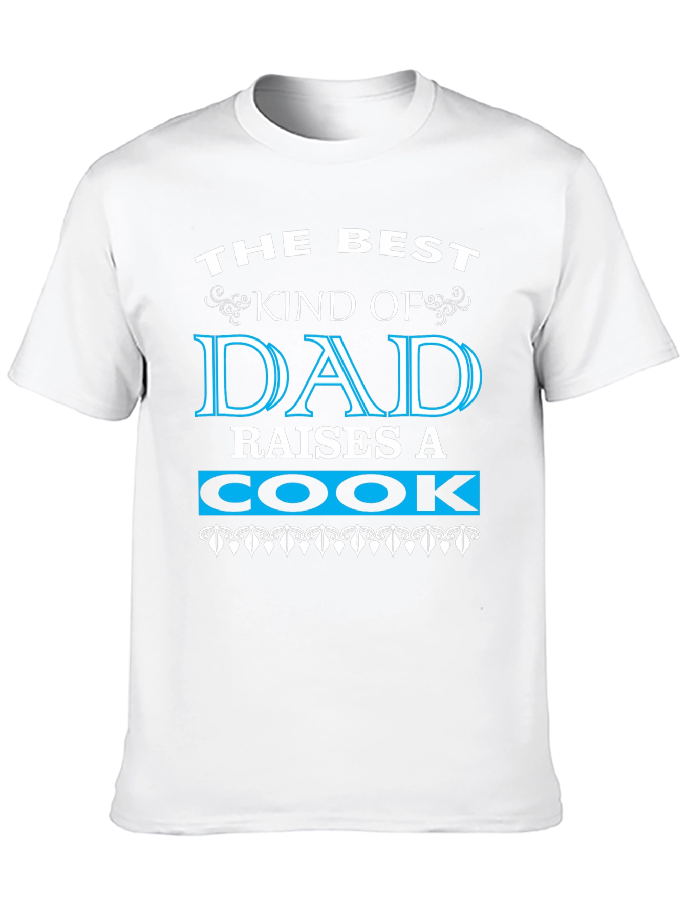 Best Dad Raises a Cook Black Graphic T-Shirt