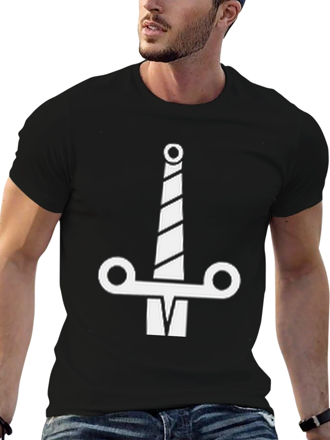 Sword Graphic Black T-Shirt