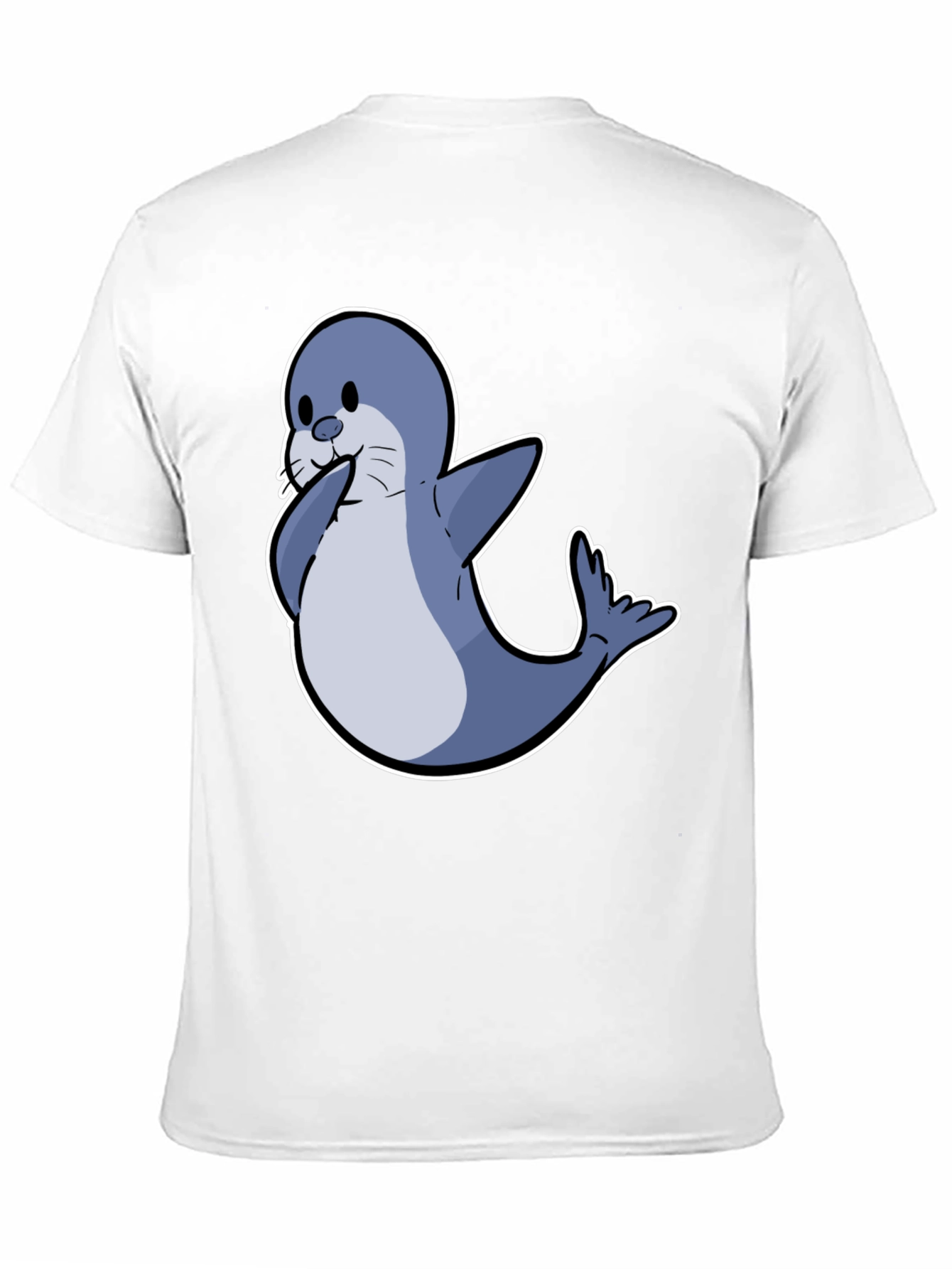 Seal Cartoon Graphic Tee - Cute Animal Shirt