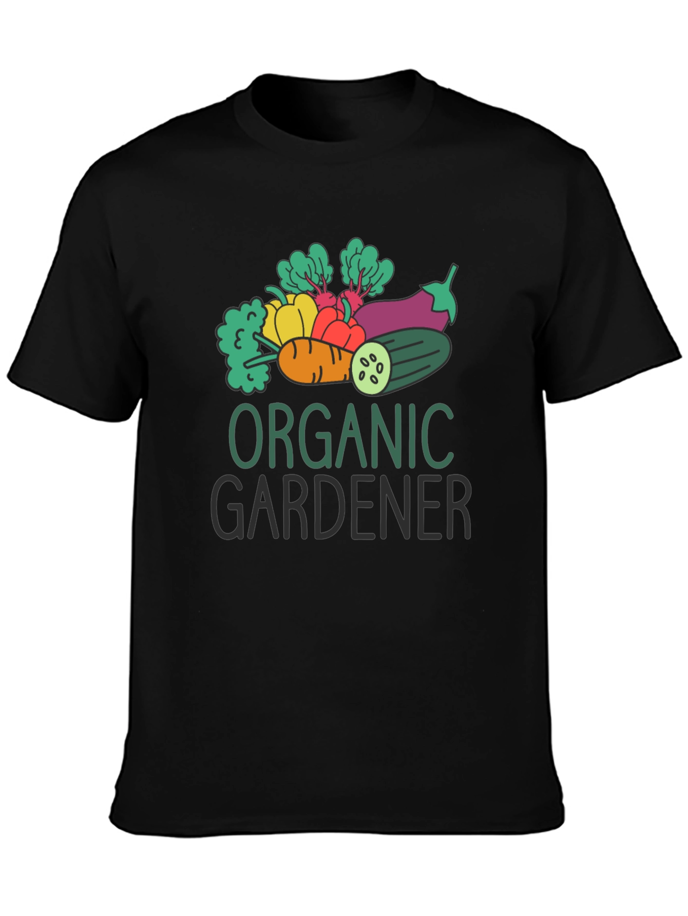 Organic Gardener Graphic Tee - Black Cotton T-Shirt