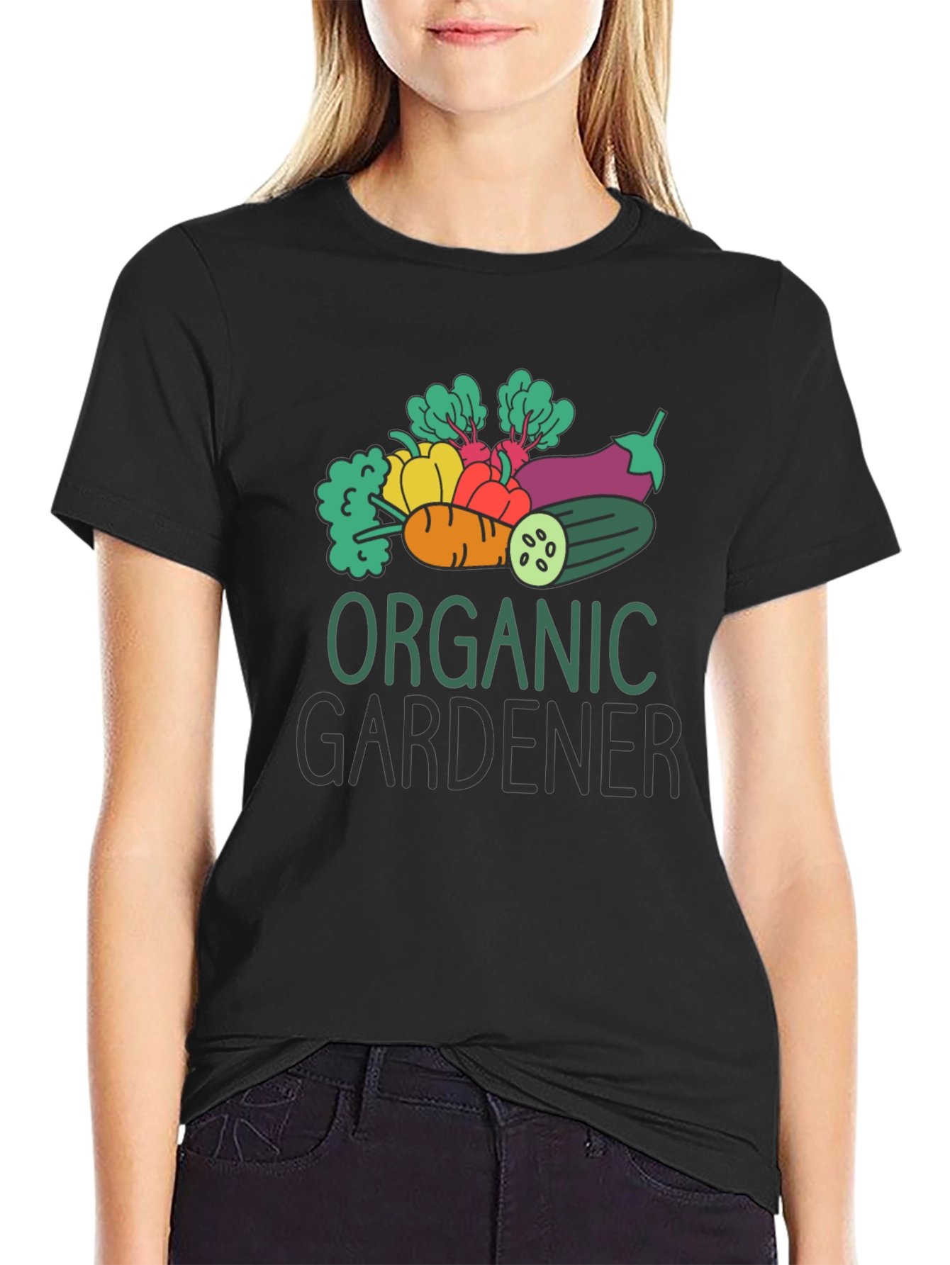 Organic Gardener Graphic Tee - Black Cotton T-Shirt