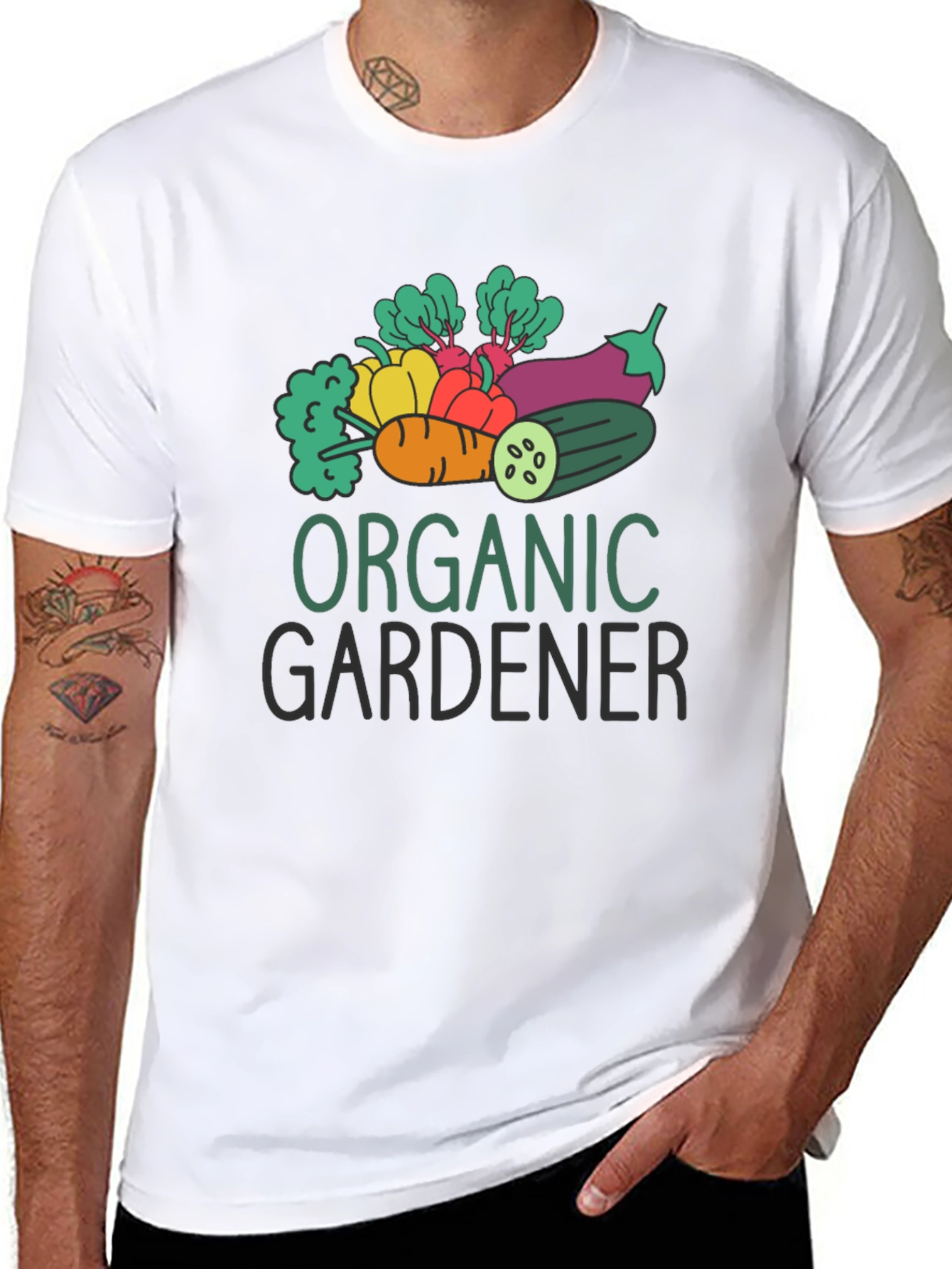 Organic Gardener Graphic Tee - Black Cotton T-Shirt