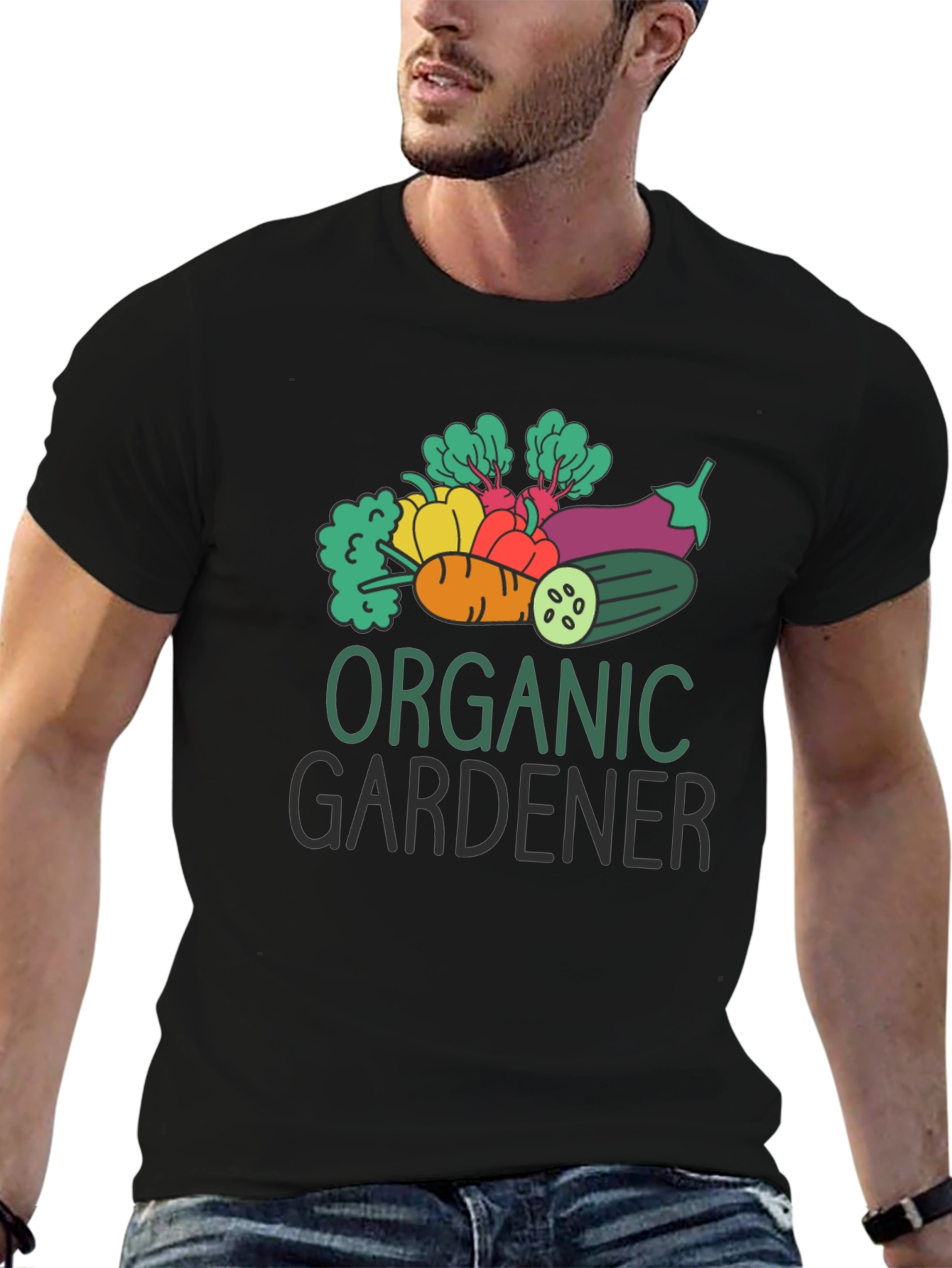 Organic Gardener Graphic Tee - Black Cotton T-Shirt