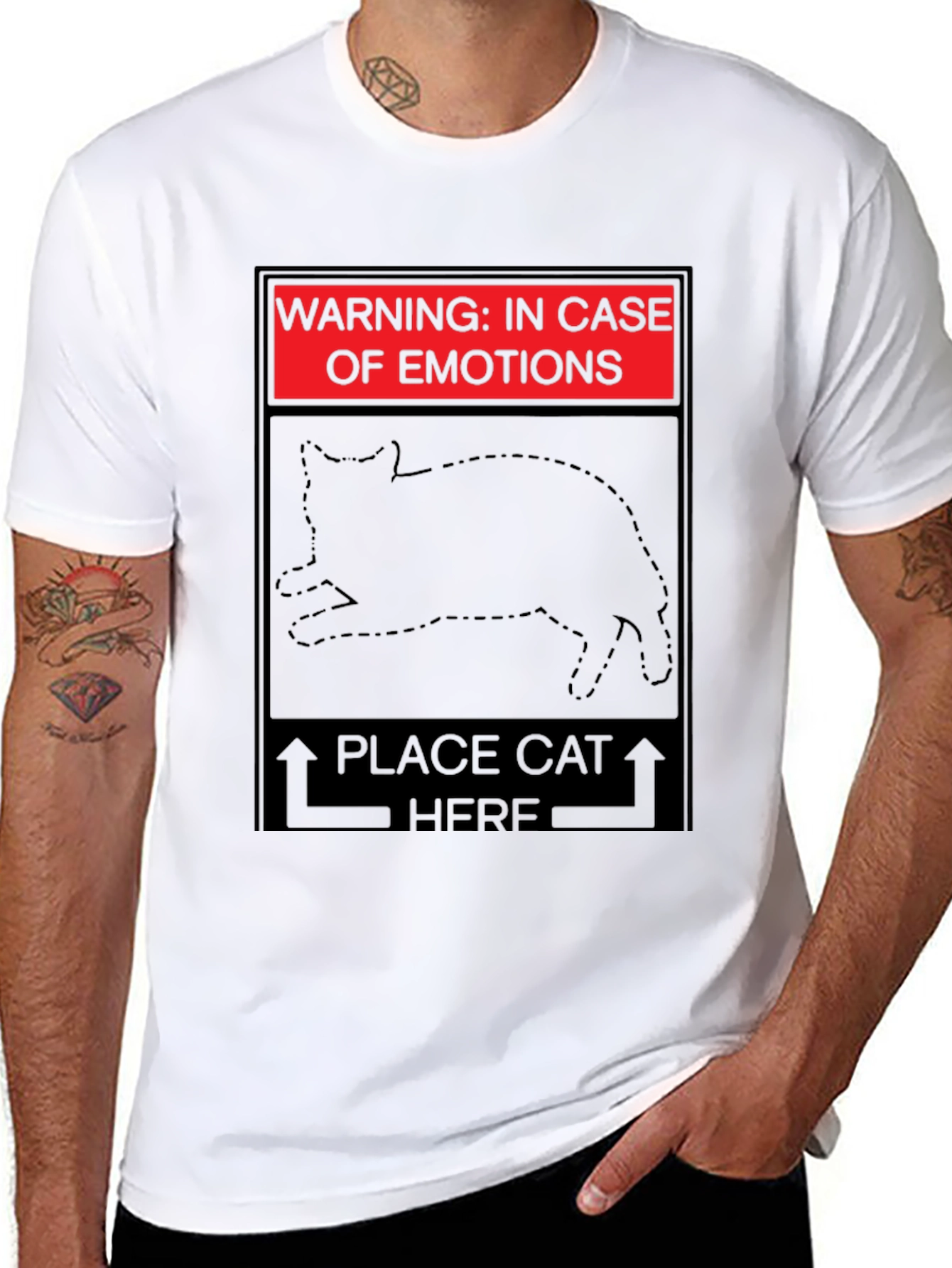 In Case of Emotions Cat T-Shirt