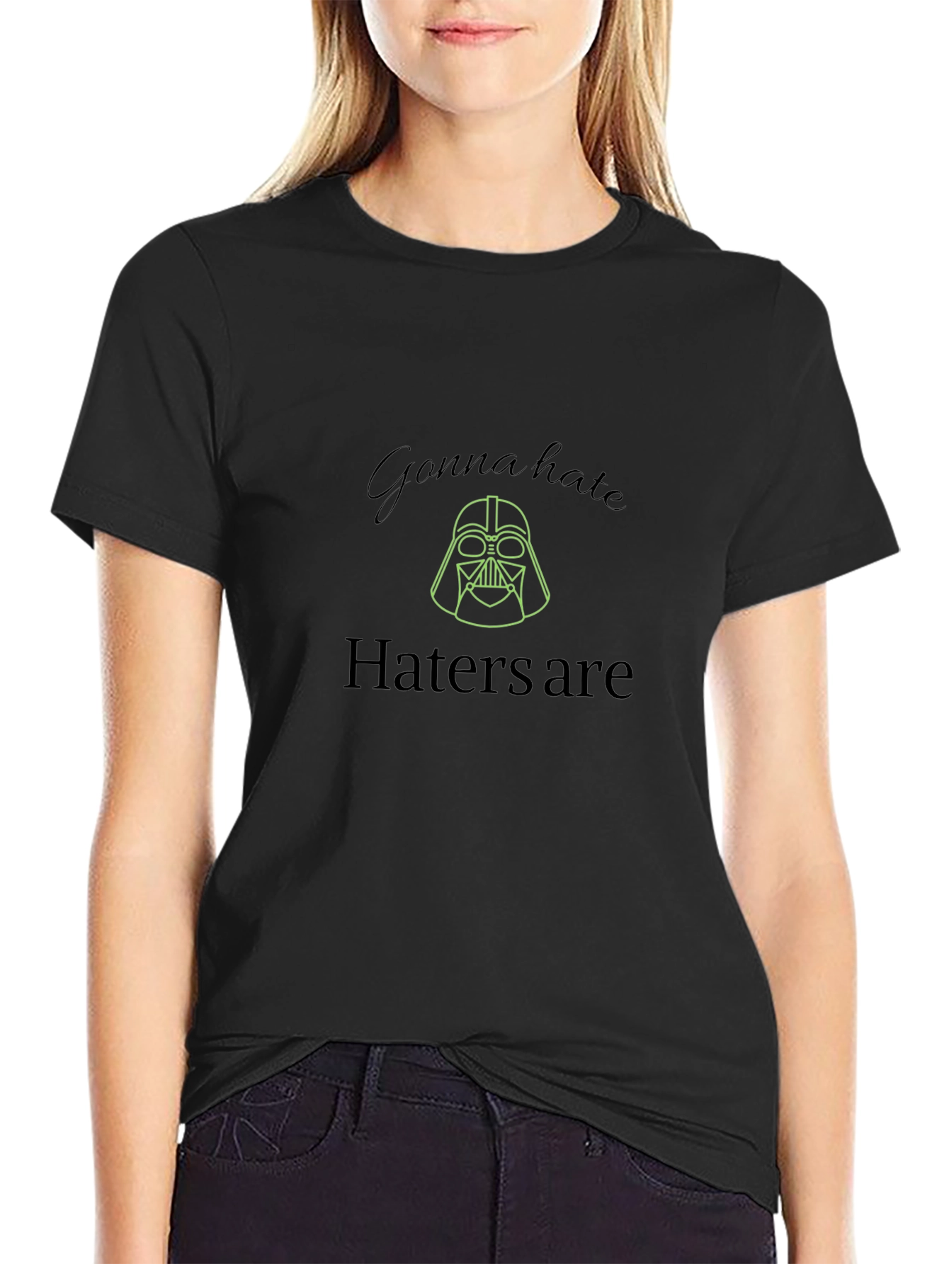 Darth Vader Haters Gonna Hate Black T-Shirt