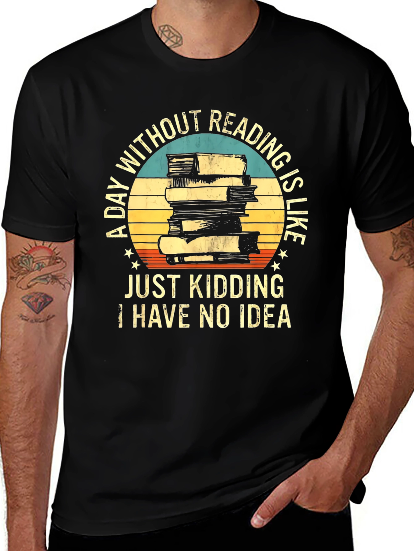 Funny Reading T-Shirt - A Day Without Reading