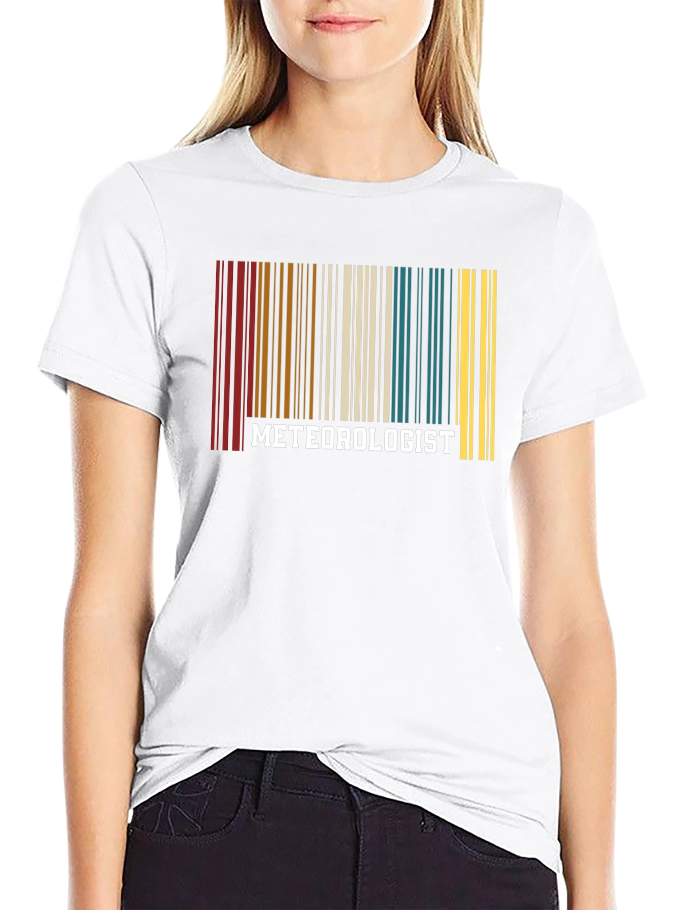 Meteorologist Barcode T-Shirt - Weather Science Gift