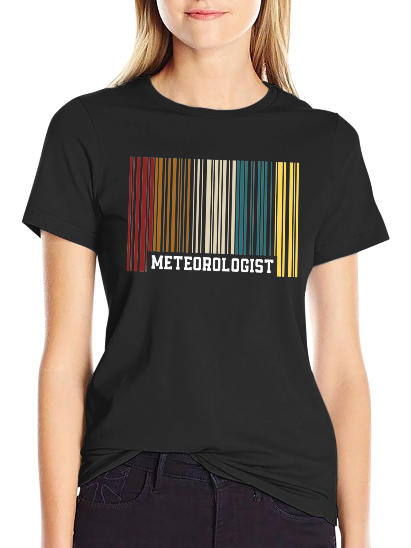 Meteorologist Barcode T-Shirt - Weather Science Gift