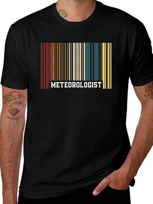 Meteorologist Barcode T-Shirt - Weather Science Gift