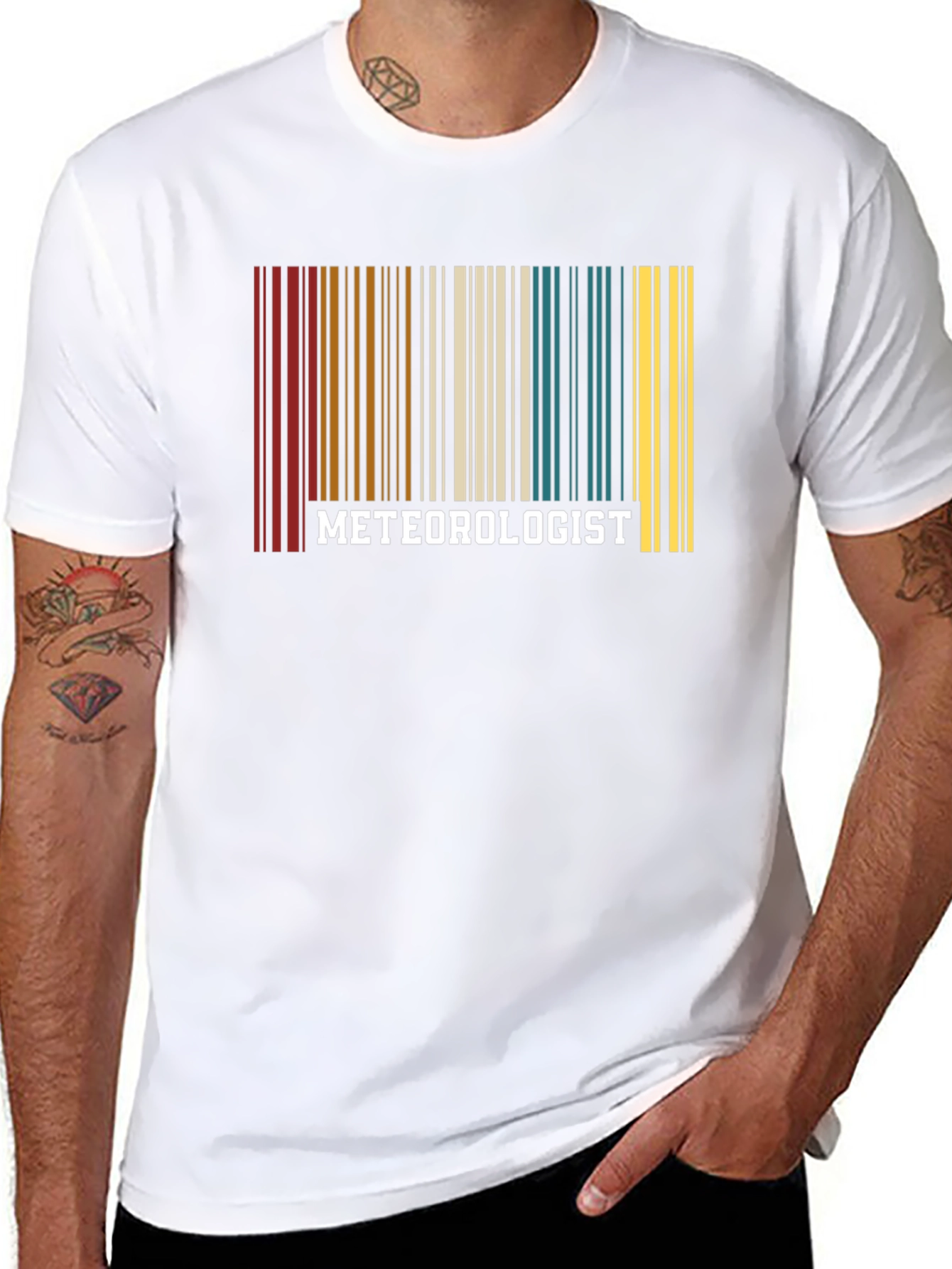 Meteorologist Barcode T-Shirt - Weather Science Gift